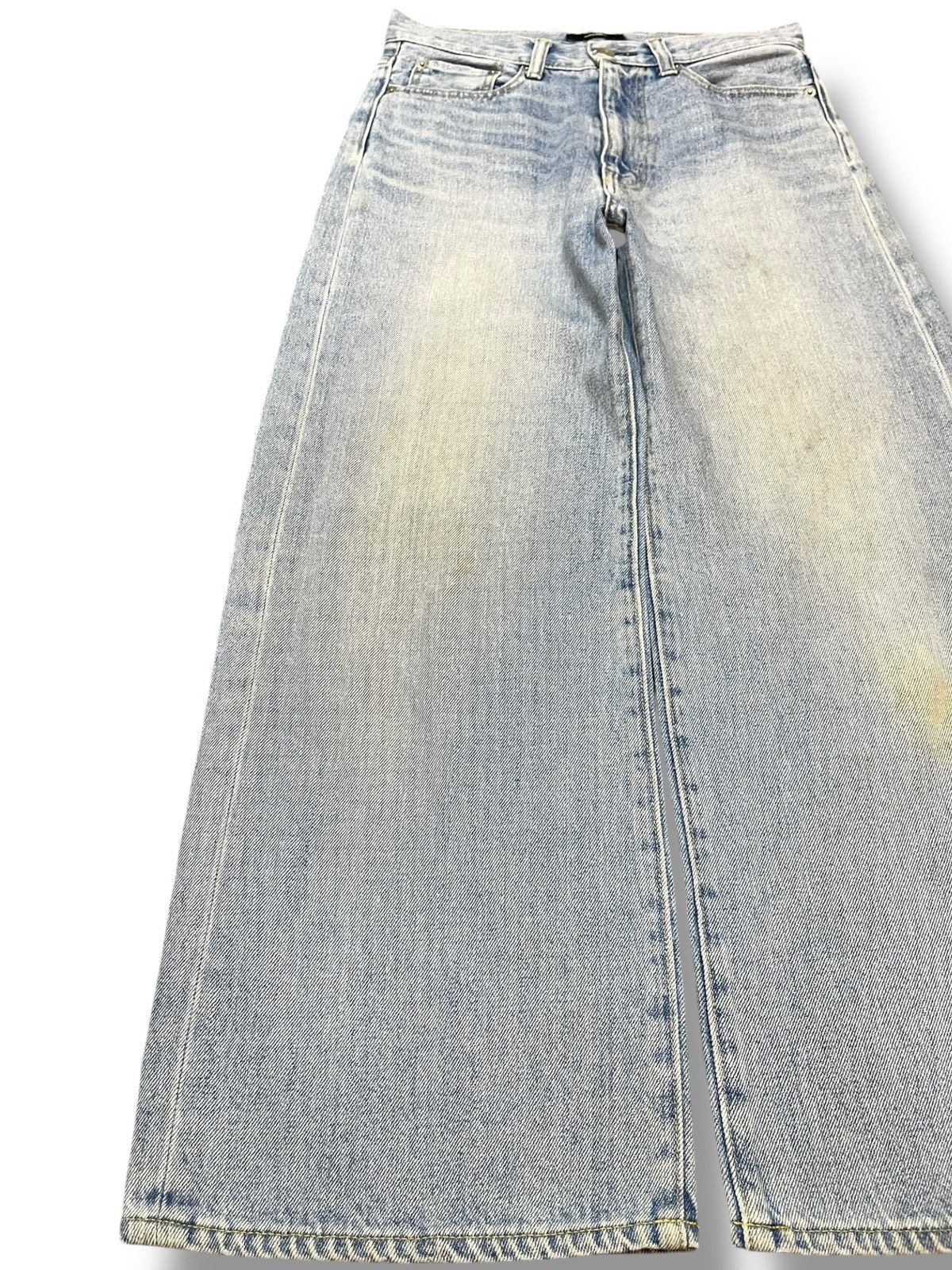 Journal Standard Vintage Journal Standard Baggy Wide Leg Faded Denim Size US 29 - 3 Thumbnail