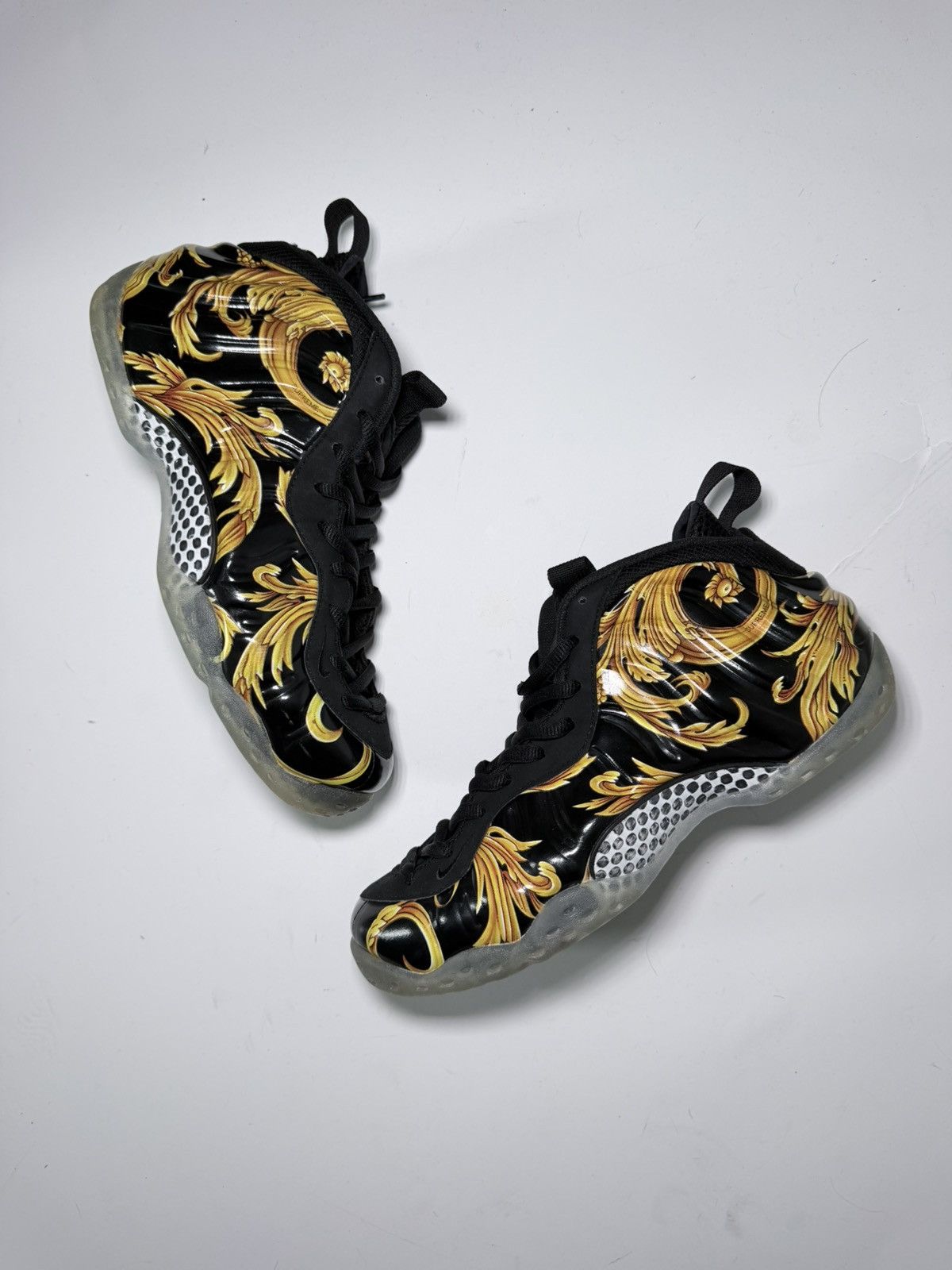 Nike × Supreme Supreme x Nike Air Foamposite One SP Black 652792 001 Size US 8.5 / EU 41-42 - 11 Thumbnail