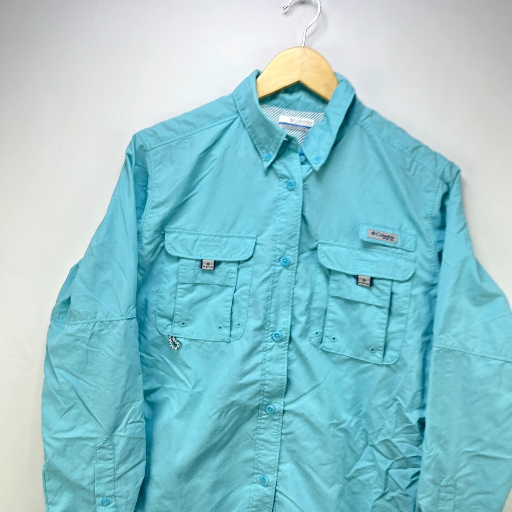Vintage VINTAGE Columbia PFG Outdoors Button-Up Short Sleeve Shirt M Blue Western Mens Size US M / EU 48-50 / 2 - 2 Thumbnail