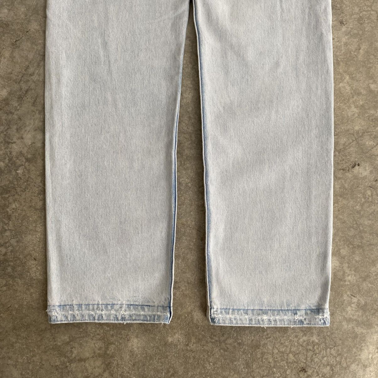 Levi's Vintage 1994 Levis 501 Released Hem Light Blue Denim Jeans Size US 30 / EU 46 - 13 Thumbnail
