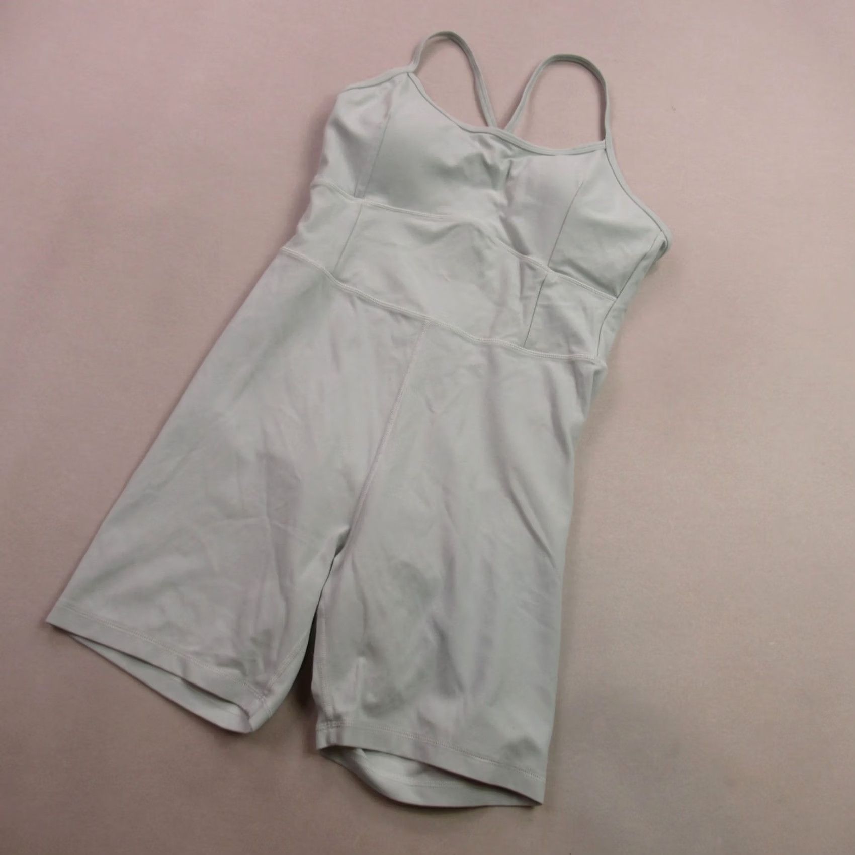 Vintage Romper One Piece Sleeveless Gray Large Lightweight Casual Womens Size 36" / US 14 / IT 50 - 2 Thumbnail