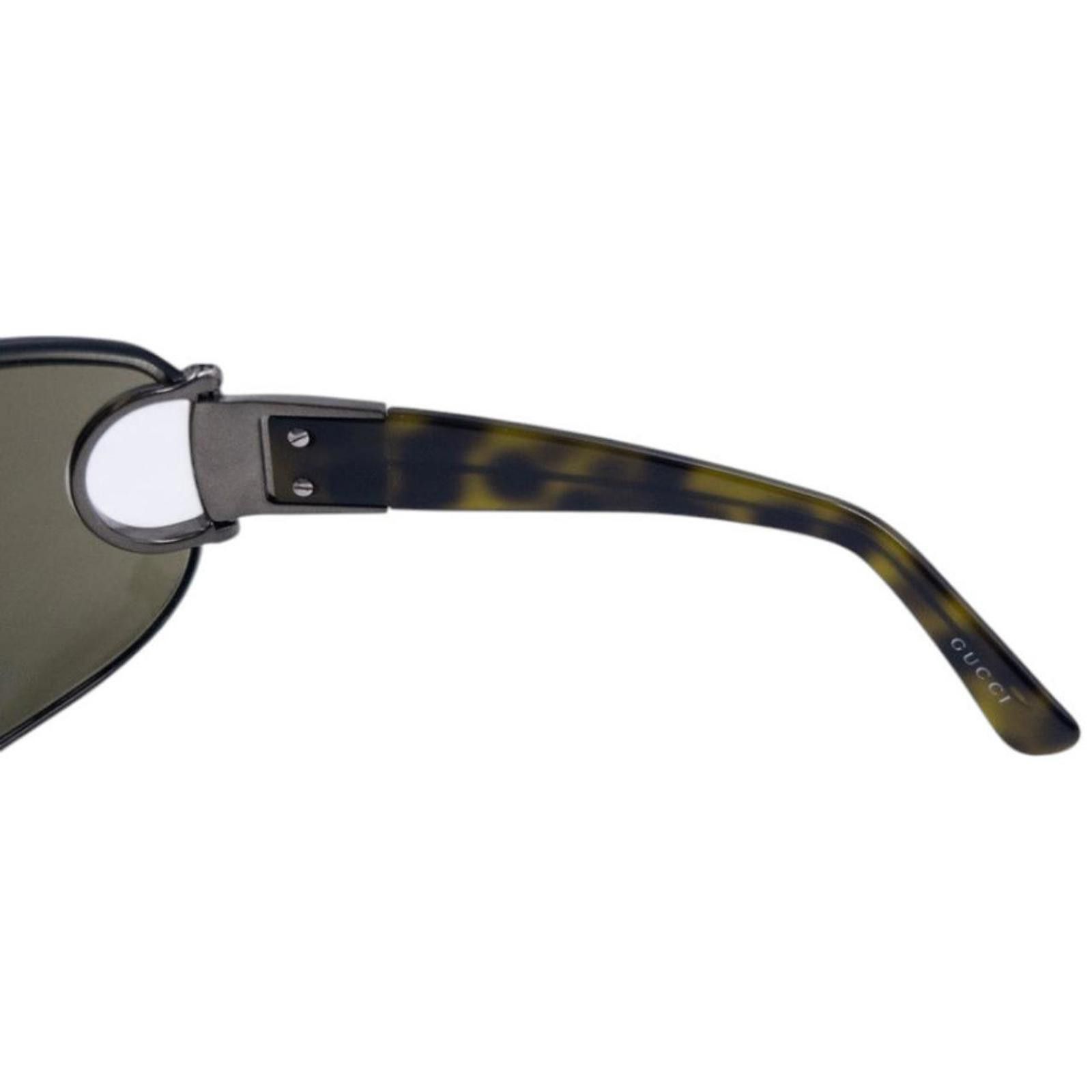 Gucci Vintage Gucci Horse Bit Tortoise Shell Monogram Sunglasses Size ONE SIZE - 7 Thumbnail