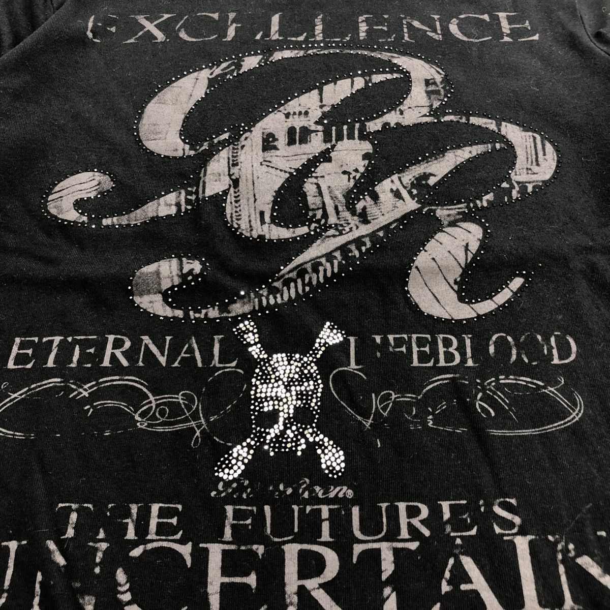 If Six Was Nine × Japanese Brand × Le Grande Bleu (L.G.B.) 2000s Rat Roen Poem Skull Grunge Lgb Striped LongSleeve Size US L / EU 52-54 / 3 - 5 Thumbnail