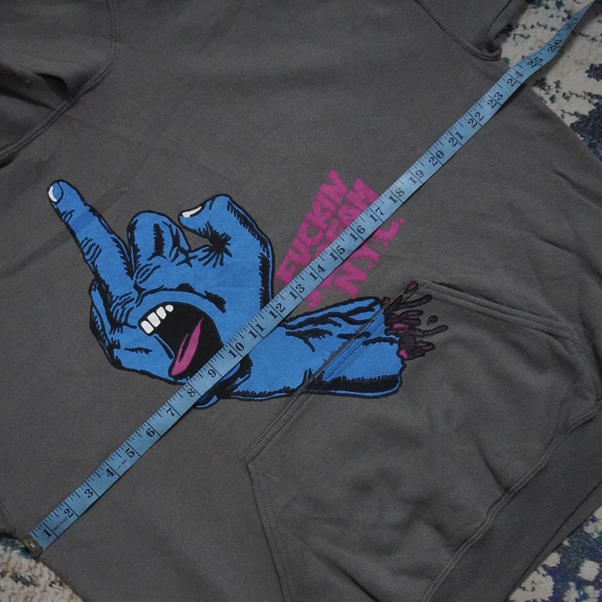 Designer × Gildan Santa cruz parody palm scream nyc hoodie big image size L Size US L / EU 52-54 / 3 - 7 Thumbnail