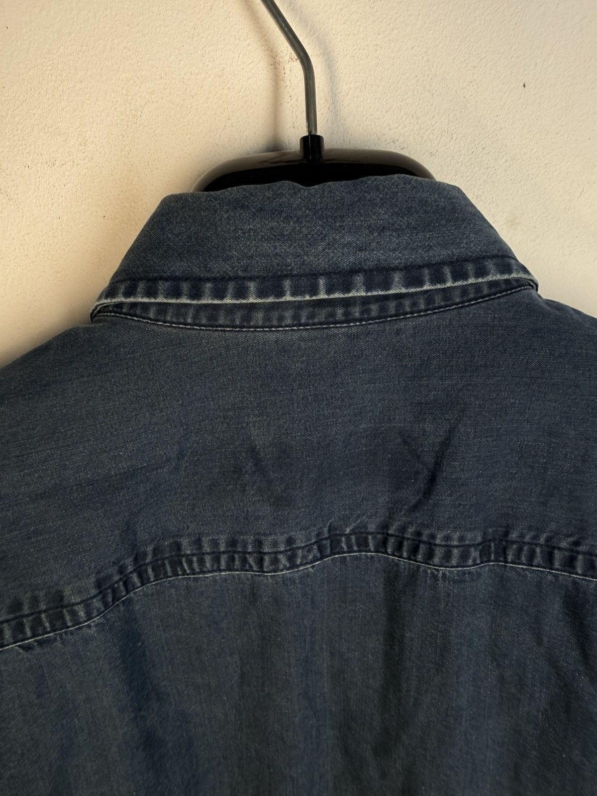 Yves Saint Laurent 90s YSL Denim Shirt Jeans Dress Overshirt Button Up Collar Size US M / EU 48-50 / 2 - 12 Thumbnail