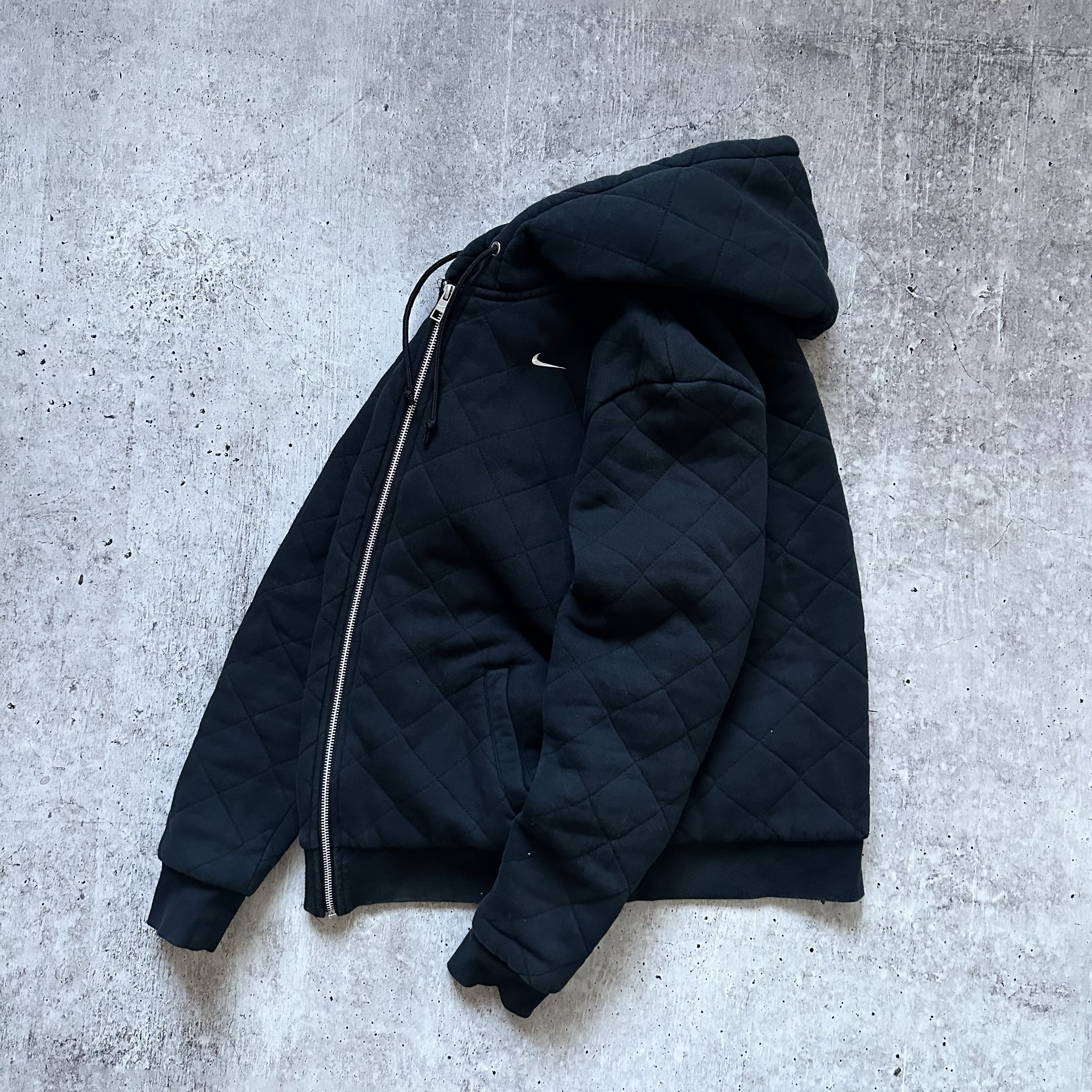 Nike × Vintage Nike y2k Hoodie Style Jacket Vintage Boxy Quilted blank Size US S / EU 44-46 / 1 - 4 Thumbnail