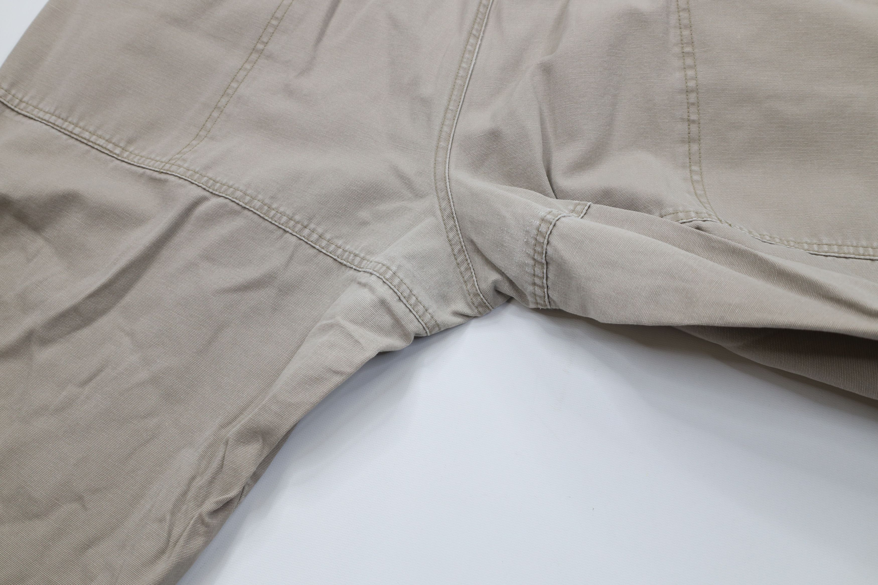 Woolrich Woolen Mills Vintage 90s Woolrich Canvas Wide Leg Pants Beige Cotton Size US 40 / EU 56 - 13 Thumbnail