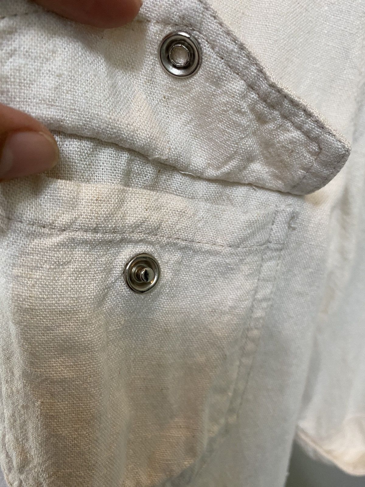 Tommy Hilfiger Tommy Hilfiger Off-White Shirt Size S / US 4 / IT 40 - 13 Thumbnail