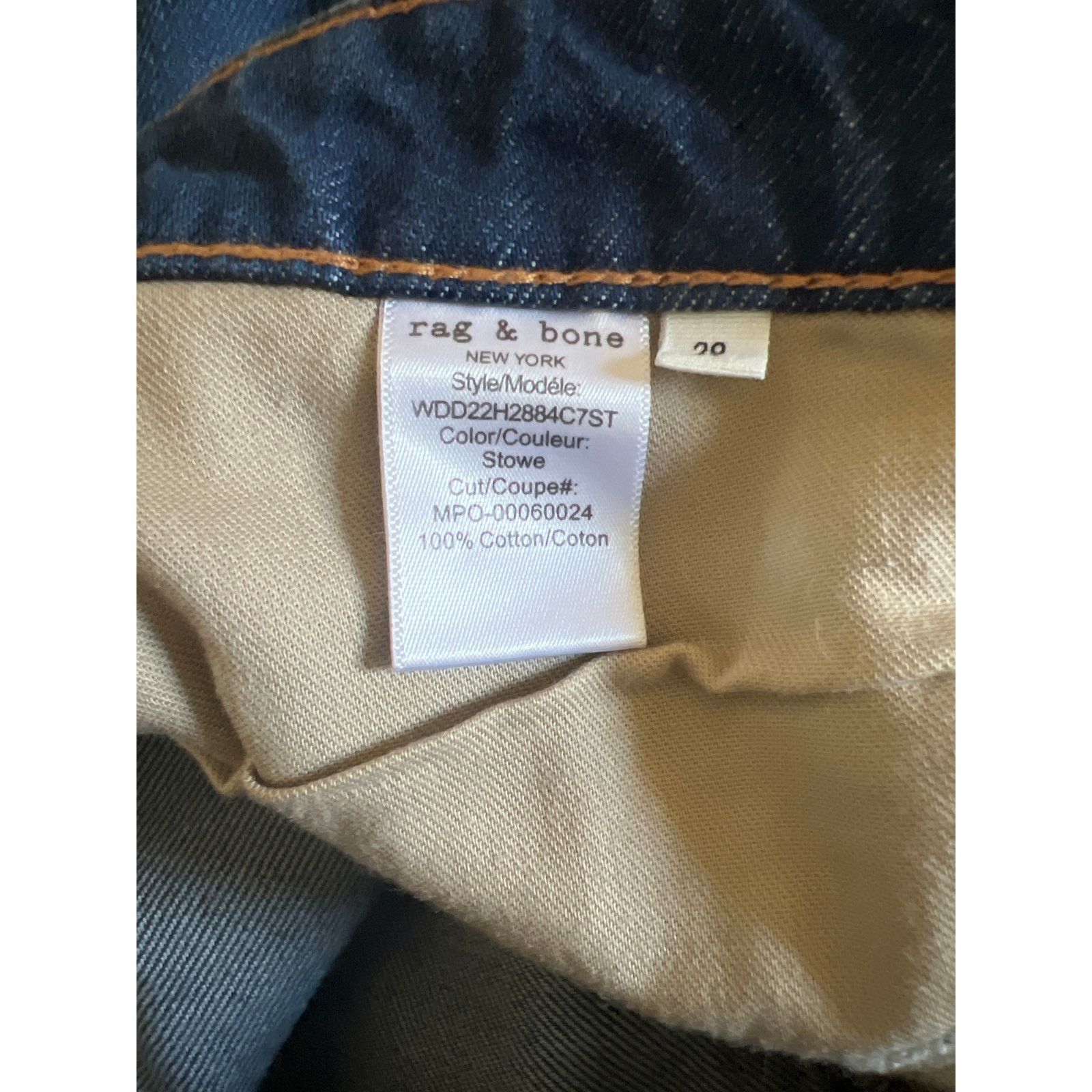 Rag & Bone NWT Rag & Bone Alex Hgh Rise Straight Jean Size 29 Size 29" - 10 Thumbnail