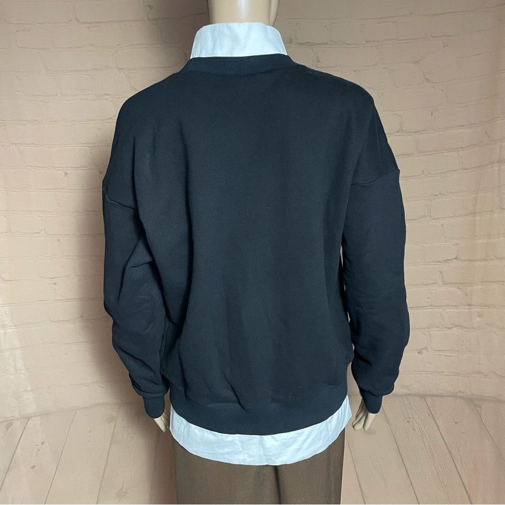 Other NWT New VHNY Bi-Layer Black White Cotton Sweatshirt Size XL Size XL / US 12-14 / IT 48-50 - 8 Thumbnail