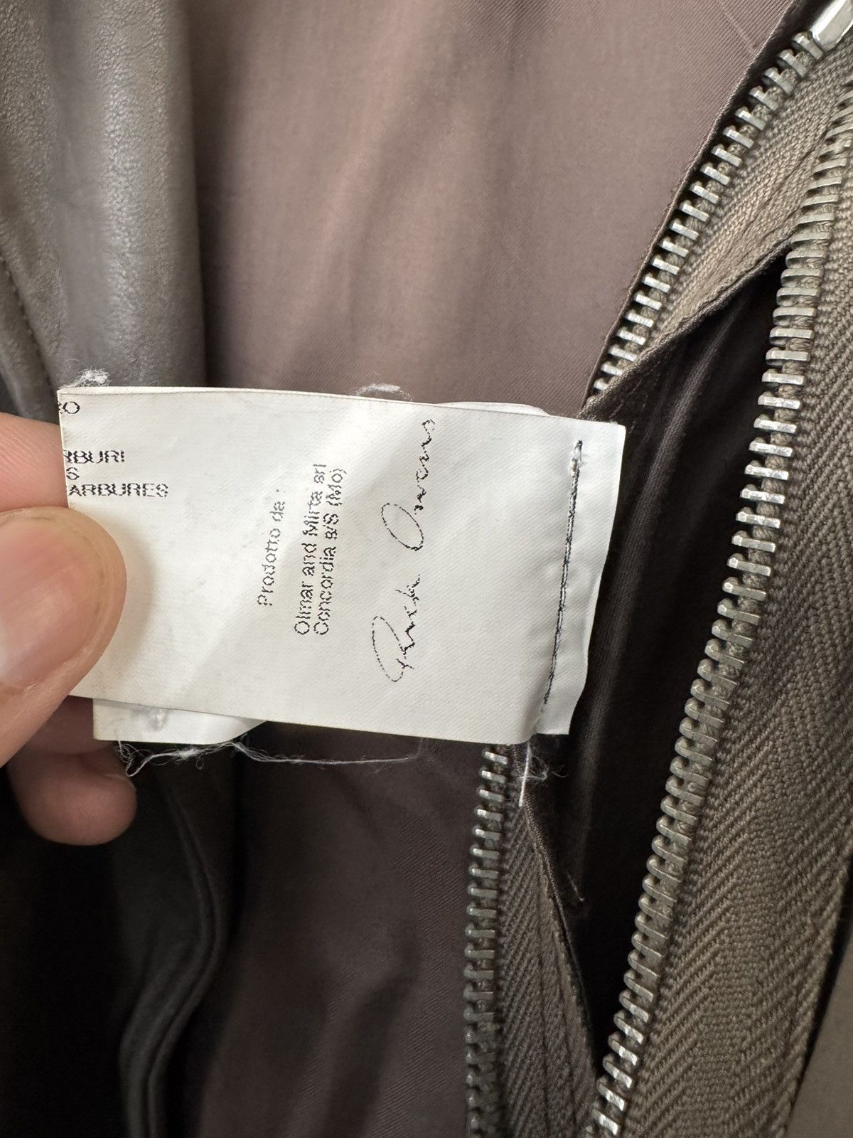 Rick Owens RARE! $5351 STOOGES SIZE AW10 MAINLINE TAUPE LEATHER JACKET Size US L / EU 52-54 / 3 - 6 Thumbnail