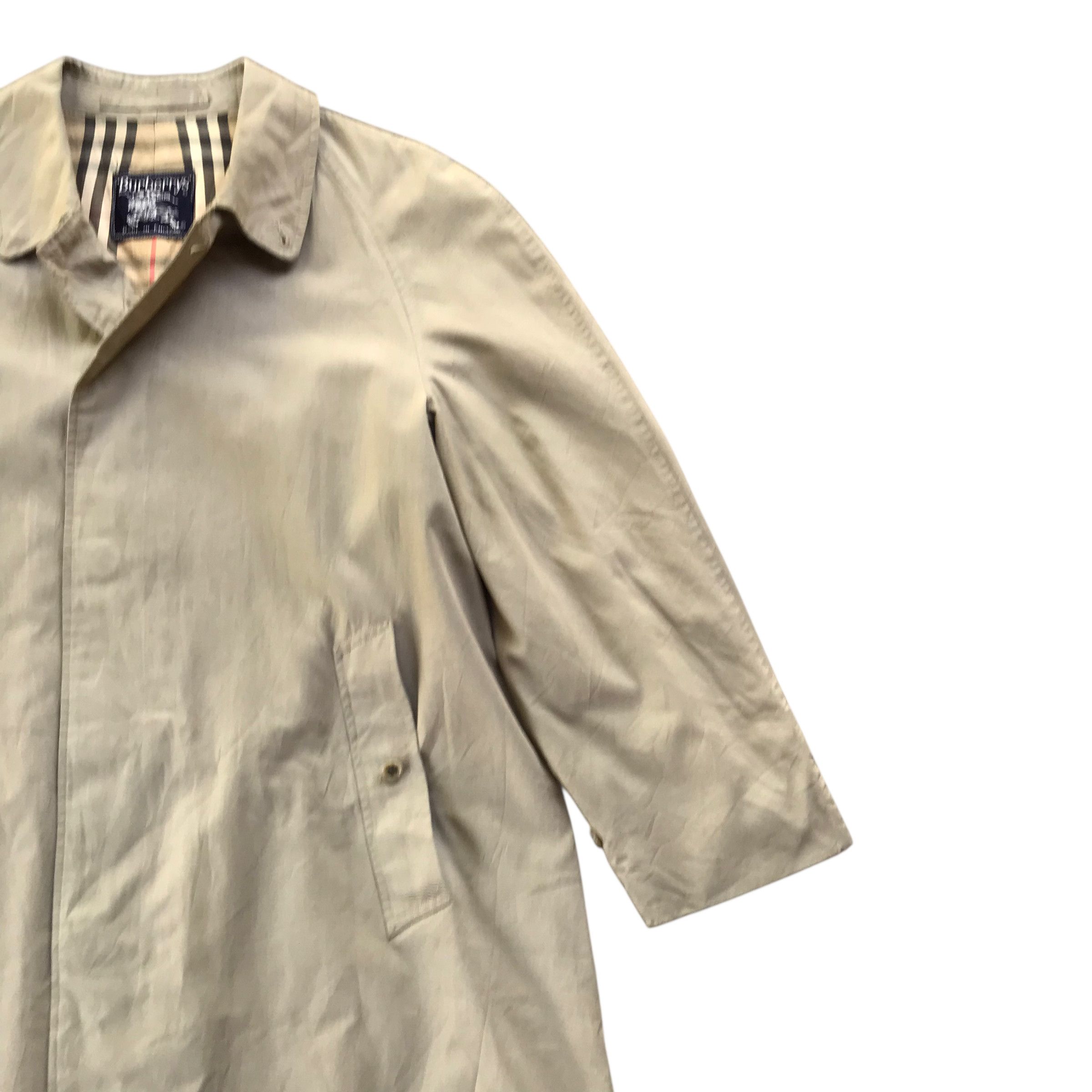 Burberry Vintage 80s Burberry Nova Check Trench Coat Made In England Size US M / EU 48-50 / 2 - 10 Thumbnail