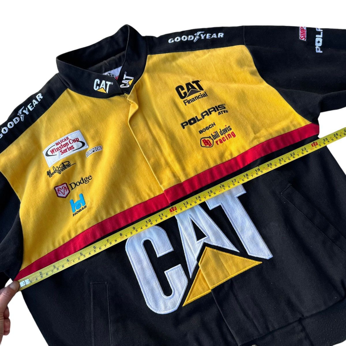 Caterpillar × NASCAR × Vintage Caterpillar Ward Burton Vintage 90s NASCAR Racing Jacket 90s Size US M / EU 48-50 / 2 - 11 Thumbnail