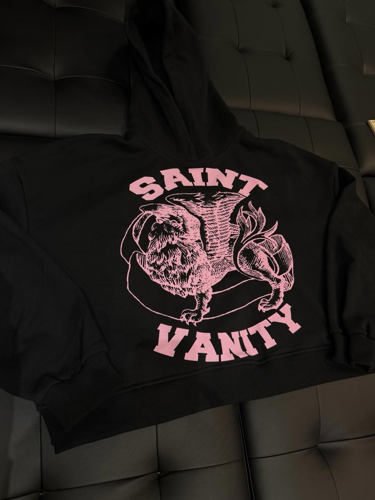 Saint Vanity Size S - Saint Vanity Pullover Hoodie Pink Black 2025 NEW Size US S / EU 44-46 / 1 - 1 Thumbnail