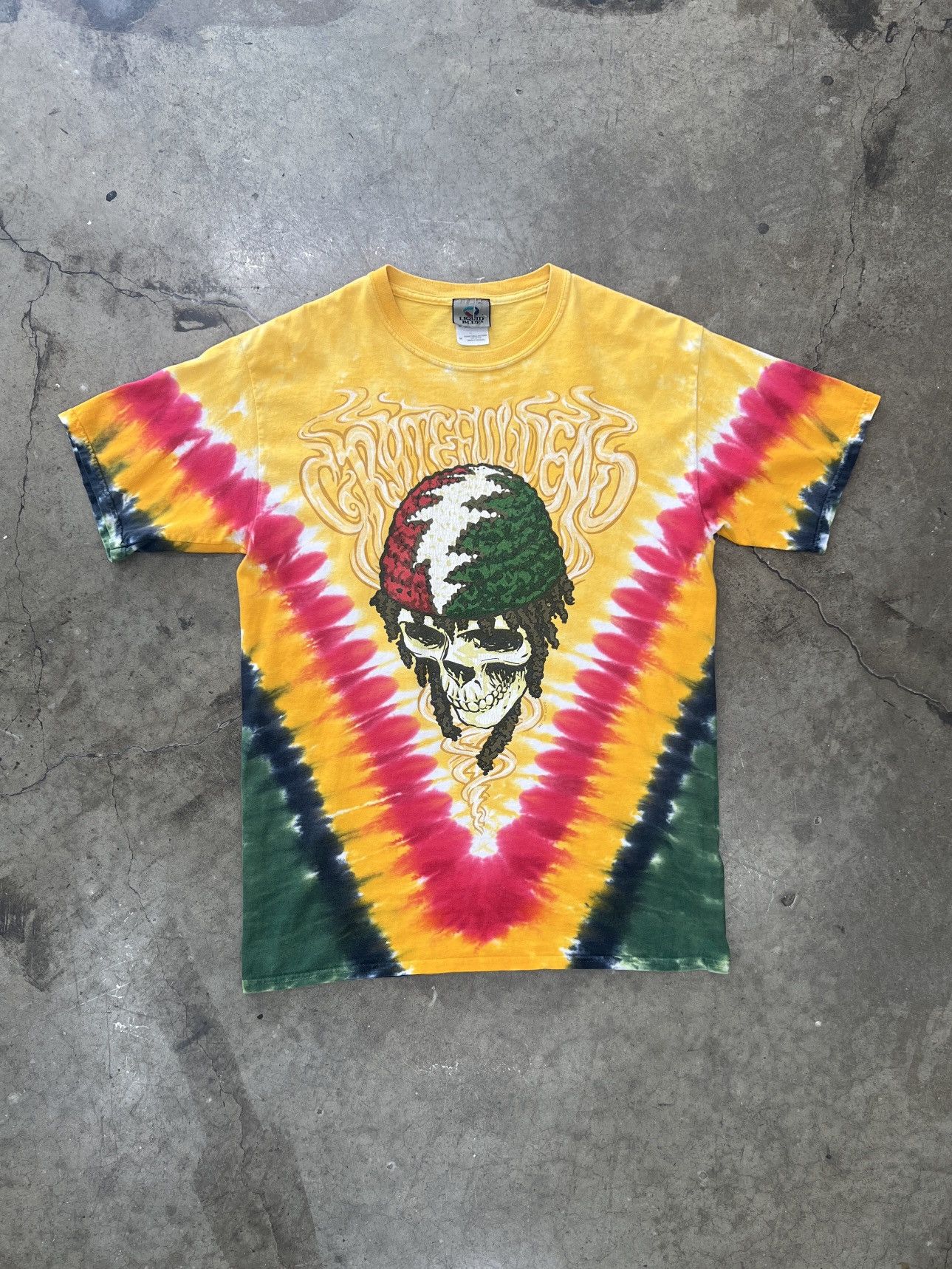 Band Tees Vintage 2003 Liquid Blue Grateful Dead Rasta Tie Dye Medium Size US M / EU 48-50 / 2 - 2 Thumbnail