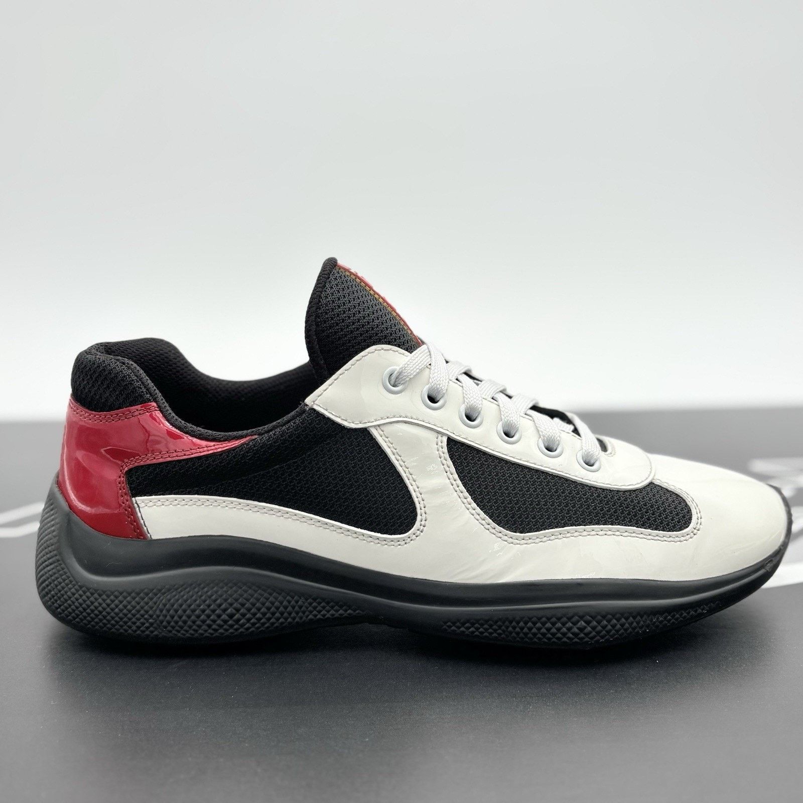 Prada Prada Americas Cup ' Black White Red ' | SUPER CLEAN! Size US 7 / EU 40 - 2 Thumbnail