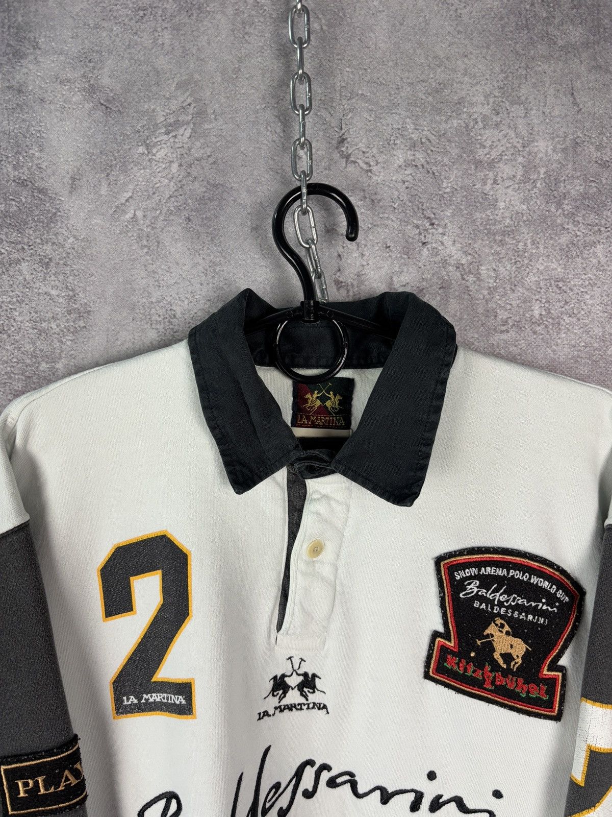Baldessarini × La Martina × Vintage La Martina Rugby Baldessarini Polo Team Vintage Size US M / EU 48-50 / 2 - 2 Thumbnail