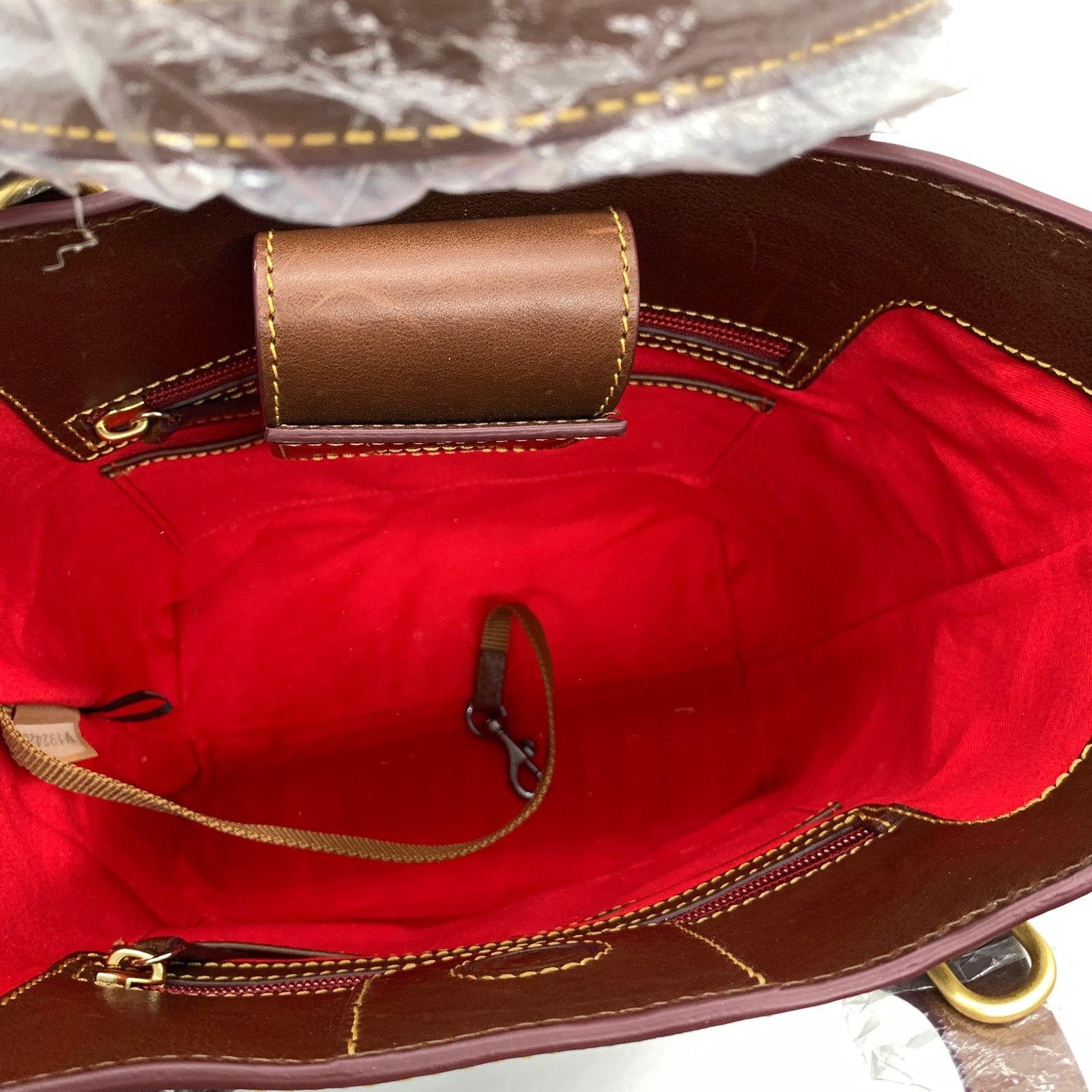 Dooney & Bourke Dooney & Bourke Leather Purse Brinley Chestnut Handbags Size ONE SIZE - 3 Thumbnail
