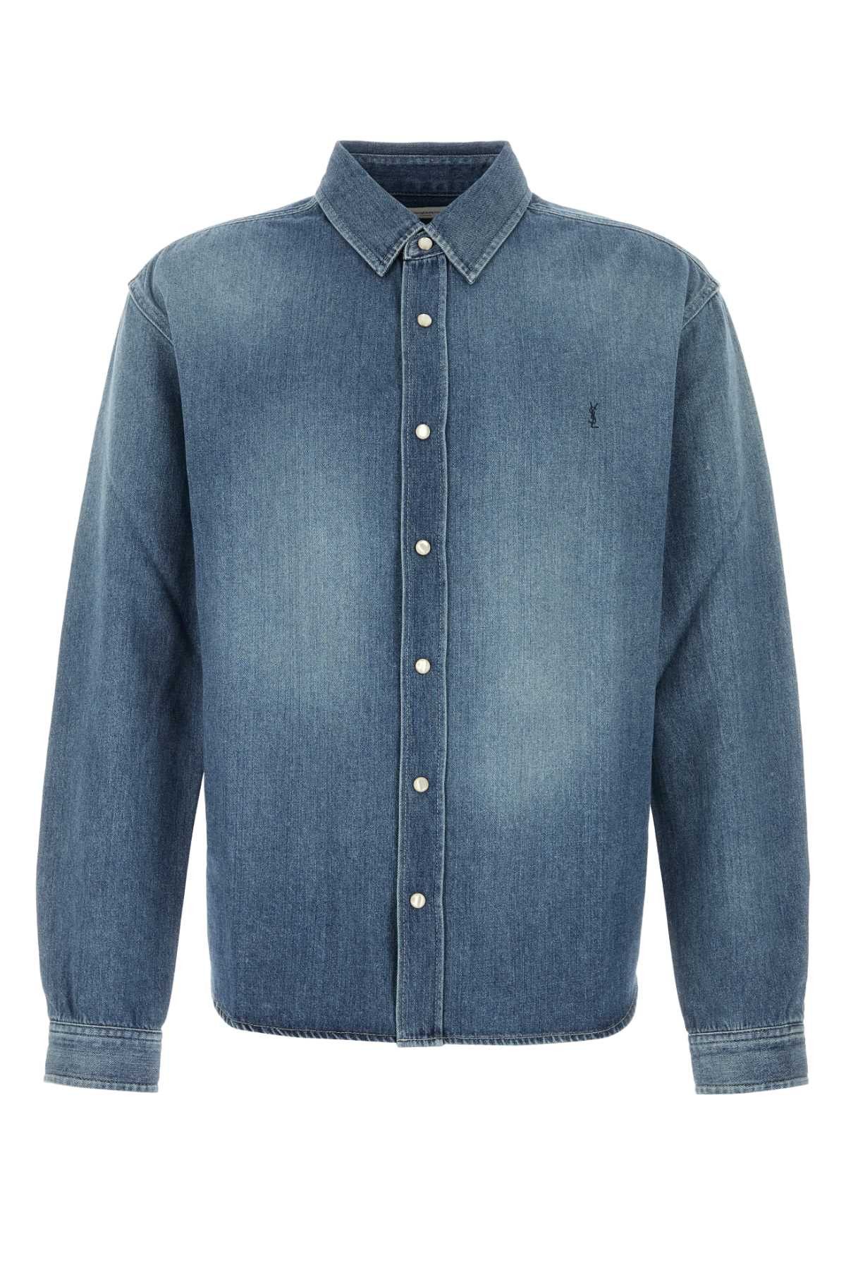 Saint Laurent Paris Denim Shirt Size US M / EU 48-50 / 2 - 1 Thumbnail