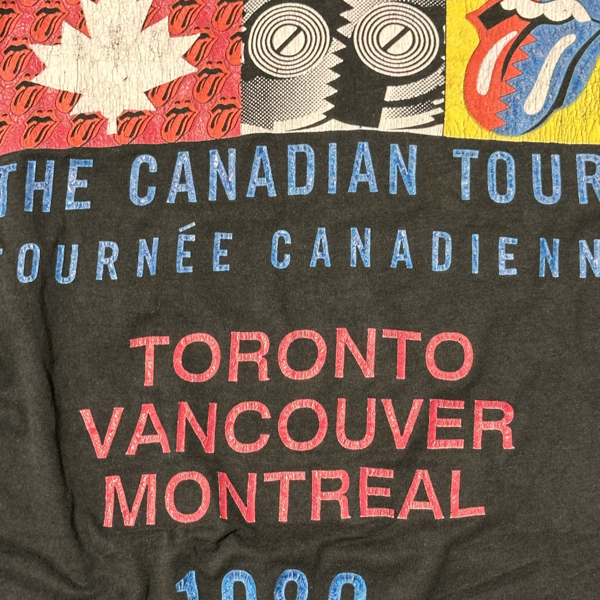 eS Vintage Rolling Stones 1989 Canadian Tour Tongue Graphic T-Shirt Size Large Size US L / EU 52-54 / 3 - 4 Thumbnail