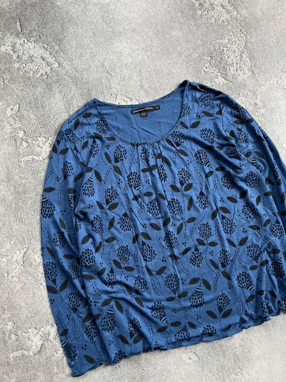 Gudrun Sjoden Gudrun Sjoden Floral Print Blouse Long Sleeve Shirt Top XL Size XL / US 12-14 / IT 48-50 - 3 Thumbnail