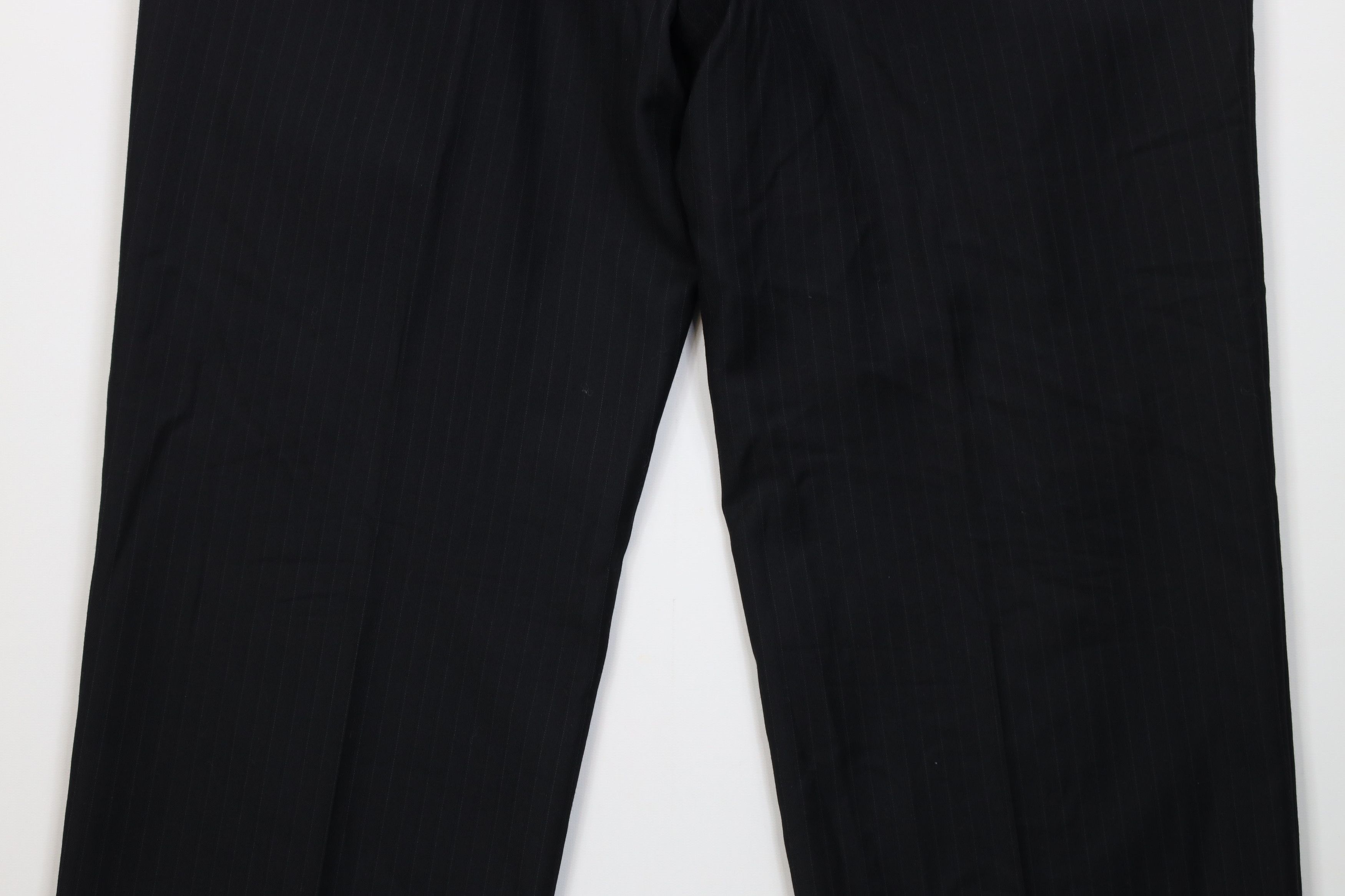 Vintage Vintage 90s Streetwear Wool Knit Wide Leg Chino Pants Black Size US 38 / EU 54 - 11 Thumbnail