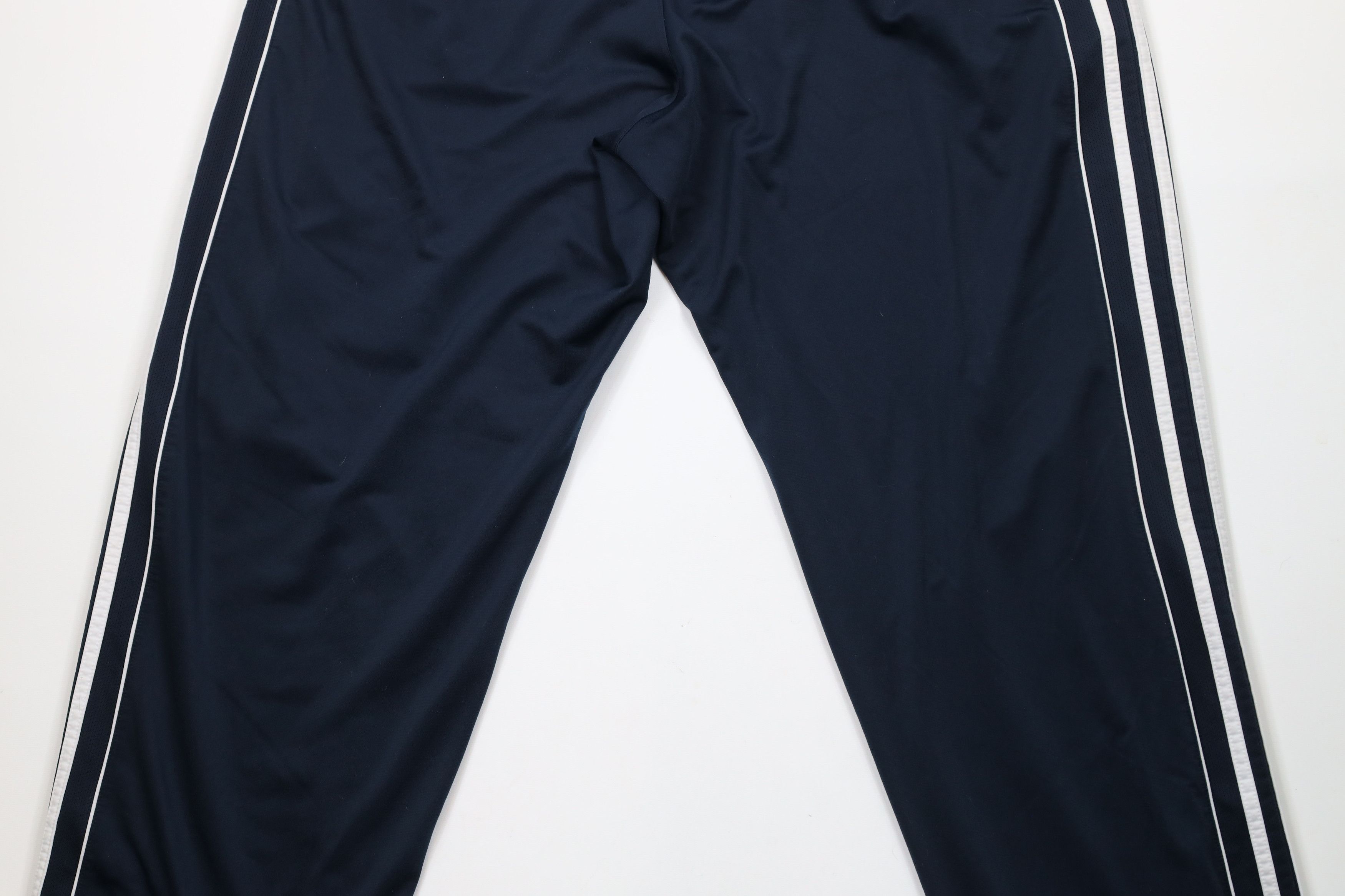 Adidas × Vintage Vintage Y2K Adidas Spell Striped Wide Leg Sweatpants Blue Size US 38 / EU 54 - 12 Thumbnail