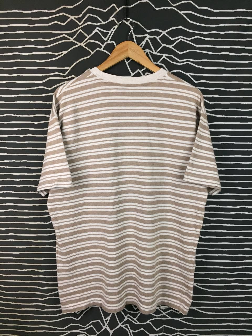 Gap Vtg GAP Striped Earth Tone Boho 90s Y2K Pocket Tee Size US M / EU 48-50 / 2 - 5 Thumbnail
