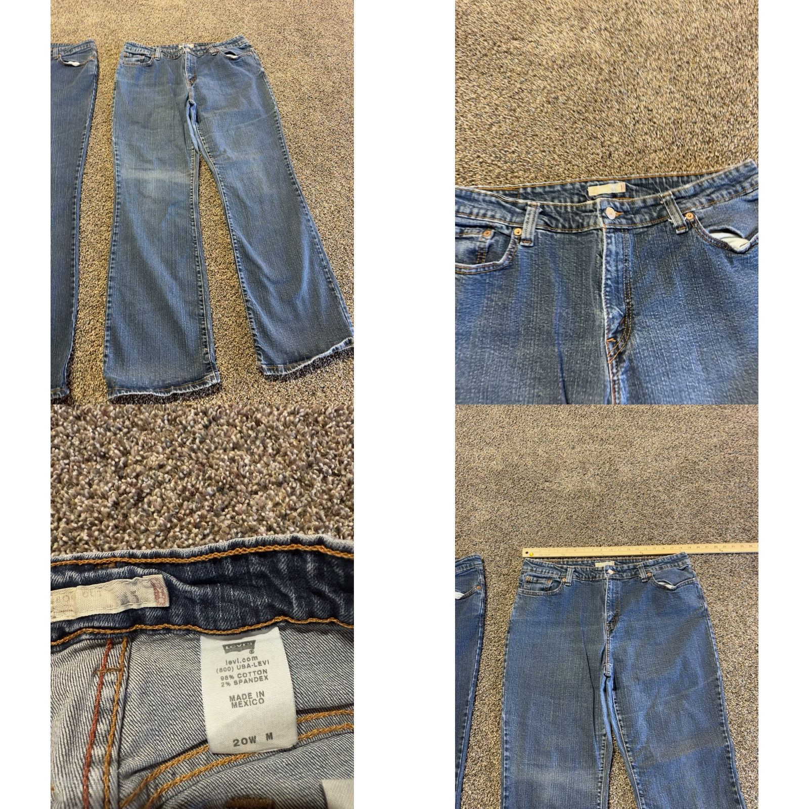 Levi's Levi's 515 Jeans Size 20 Blue Denim Bootcut Women Regular 31in Inseam 5-Pocket Logo Vintage No Size 42" / US 20 - 9 Thumbnail