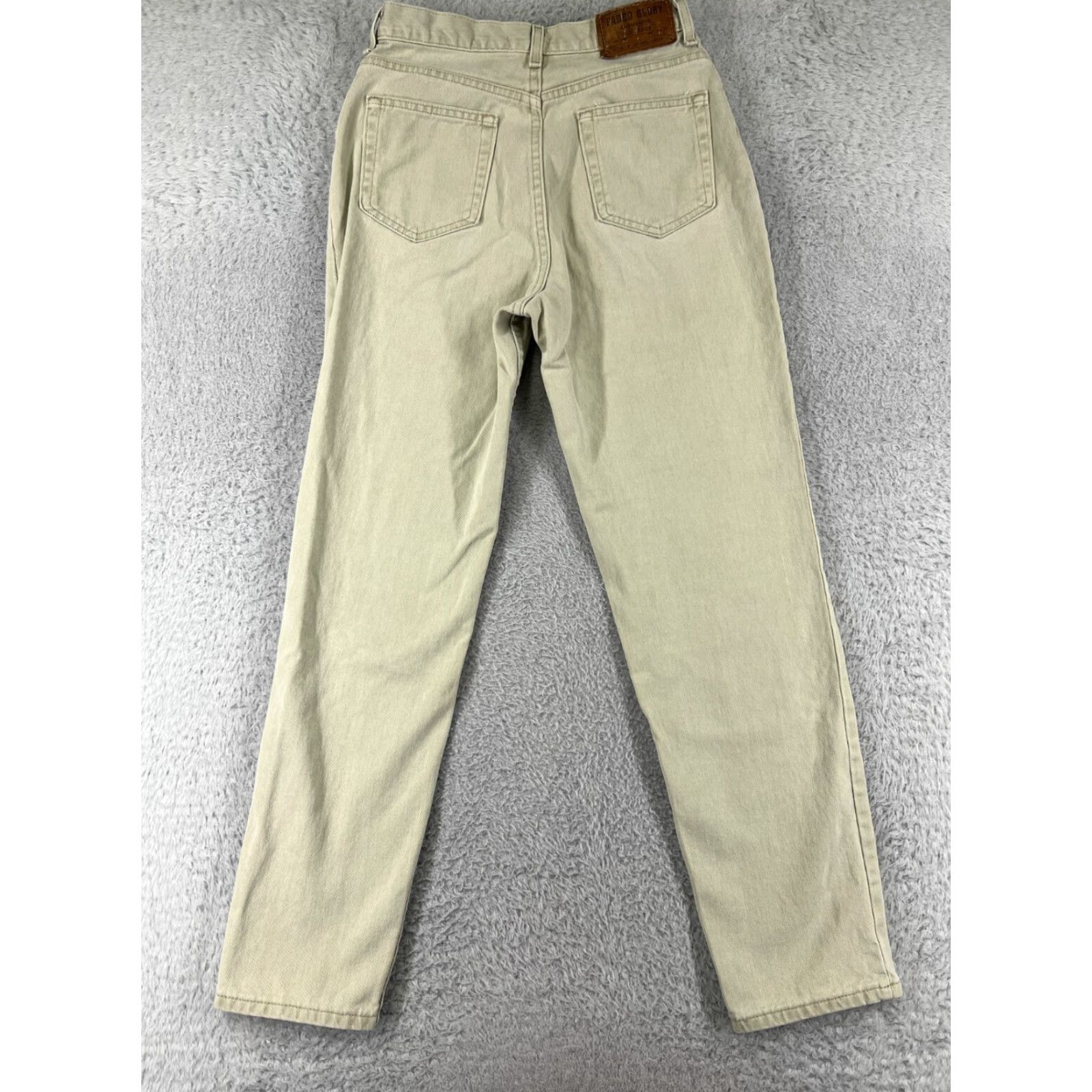 Faded Glory Faded Glory Jeans Women 10 Beige Denim Straight High Rise Cotton Made USA Pants Size 32" / US 10 / IT 46 - 2 Thumbnail