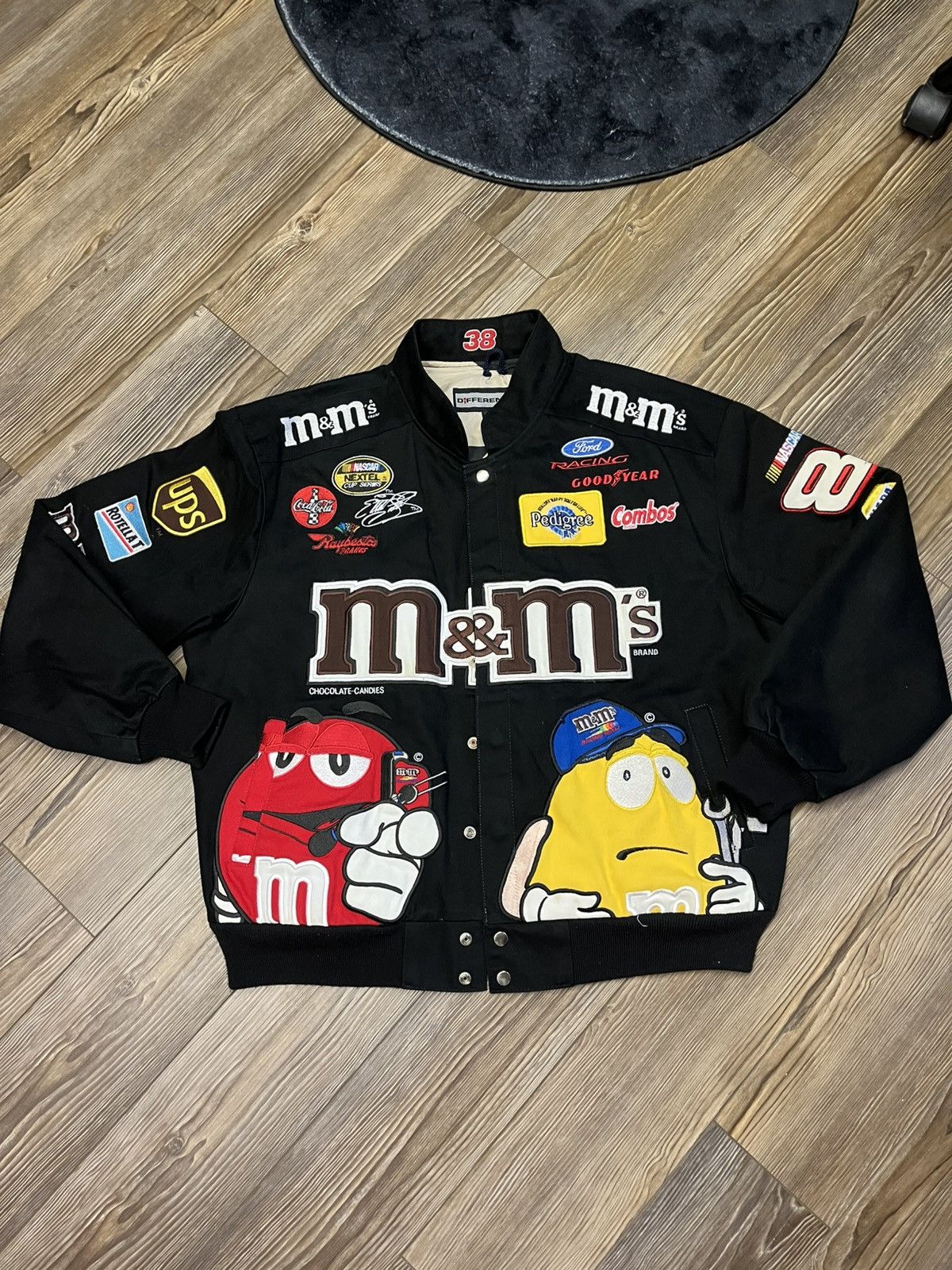 M&M's レースジャケット 限定 NASCAR ナスカー JHデザイン M&M's レーシングジャケット