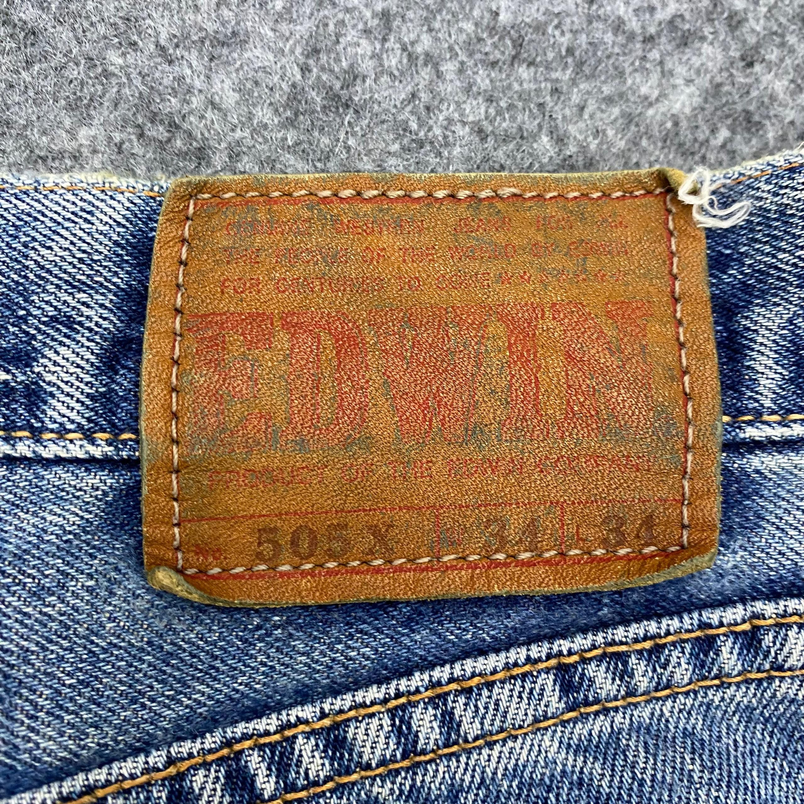 Edwin 💥Best Offer💥Vintage Edwin 505x Distressed Denim Size US 34 / EU 50 - 13 Thumbnail