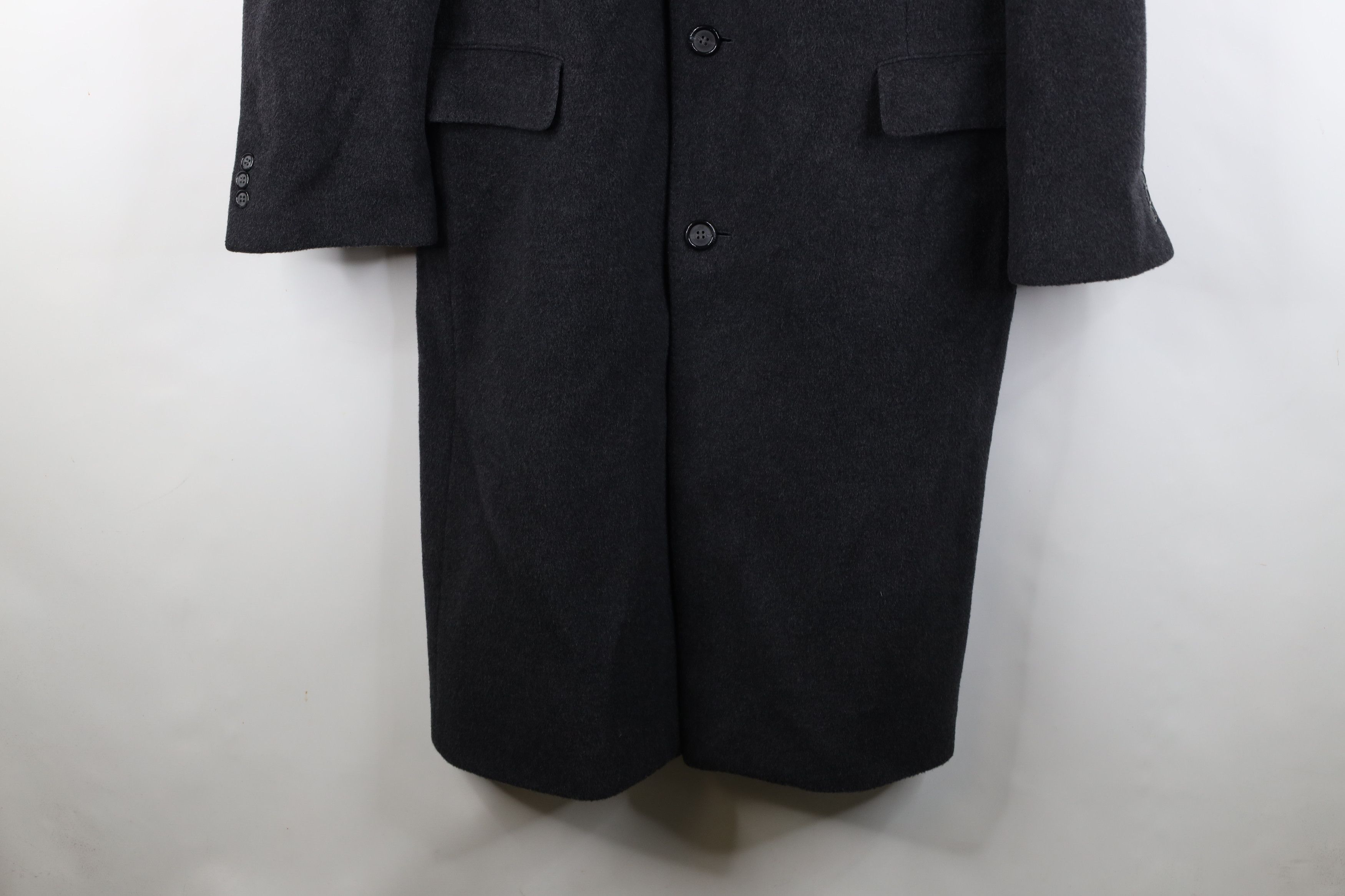 Vintage Vintage 80s 90s Egon Von Furstenburg Overcoat Jacket Gray Size US XL / EU 56 / 4 - 3 Thumbnail