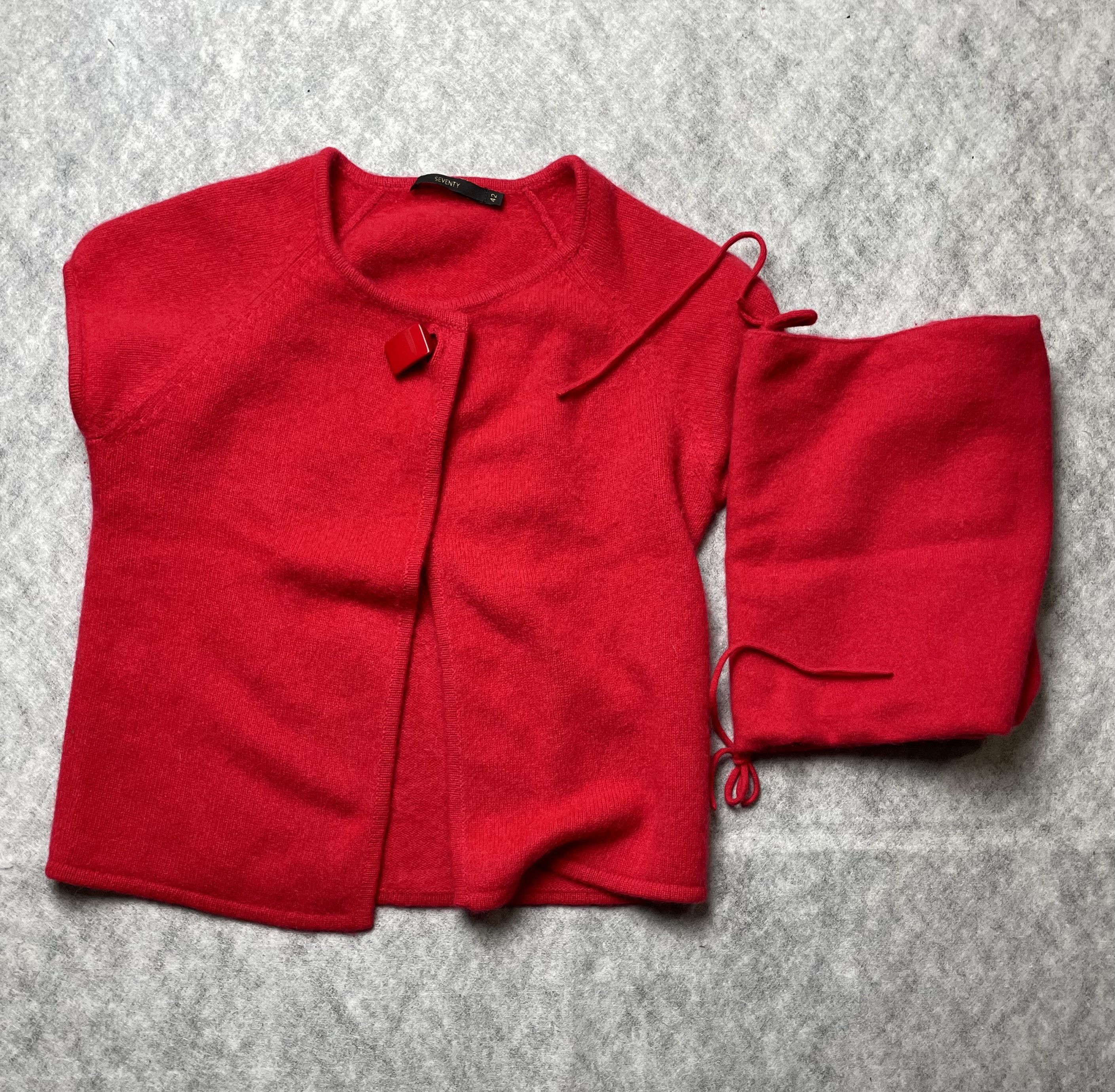 Other Seventy Venezia Cashmere Short-sleeve Cardigan and Hood Set Size M / US 6-8 / IT 42-44 - 5 Thumbnail