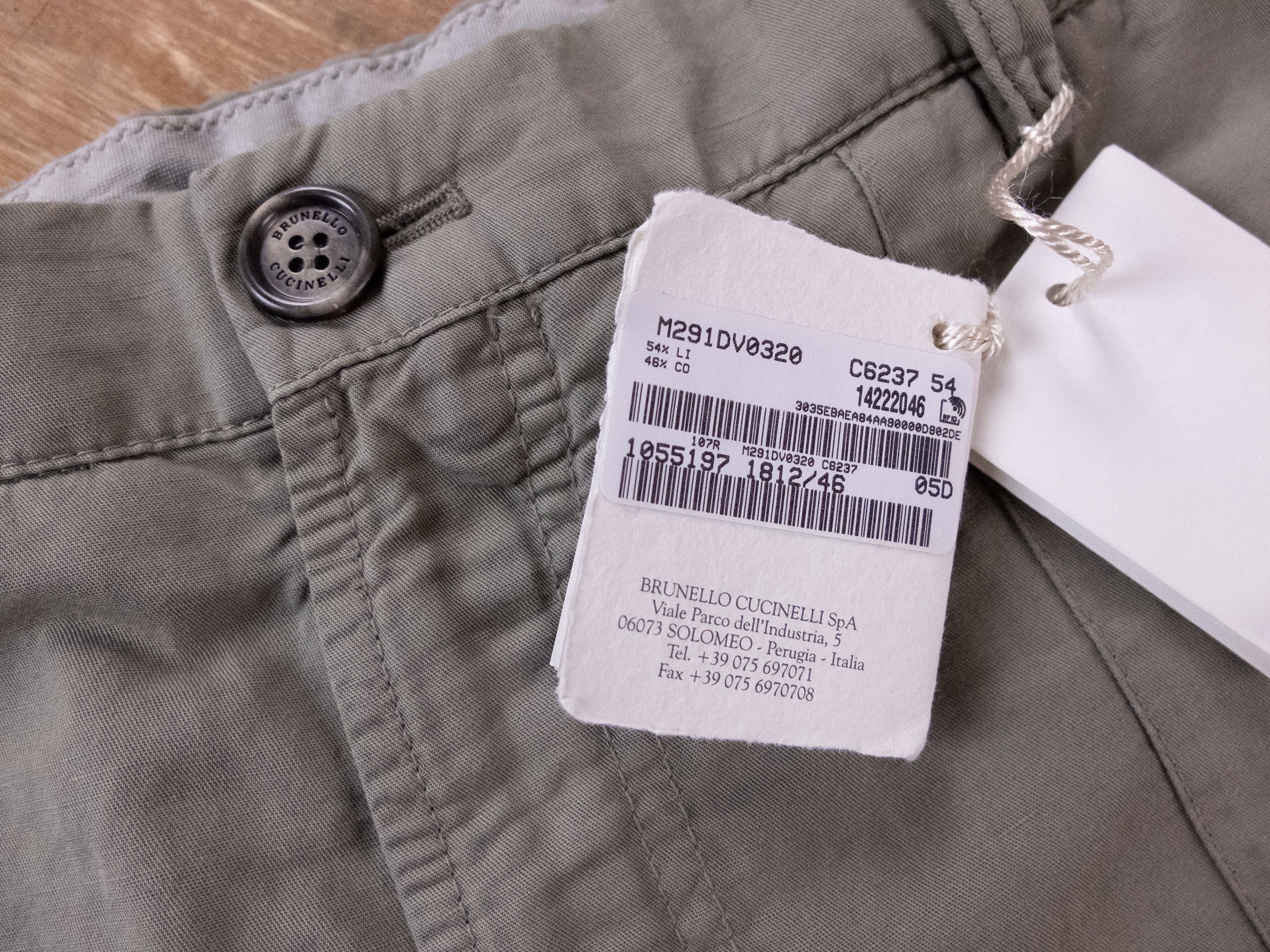 Brunello Cucinelli BRUNELLO CUCINELLI green linen cotton bermuda shorts 38 54 Size US 38 / EU 54 - 5 Thumbnail