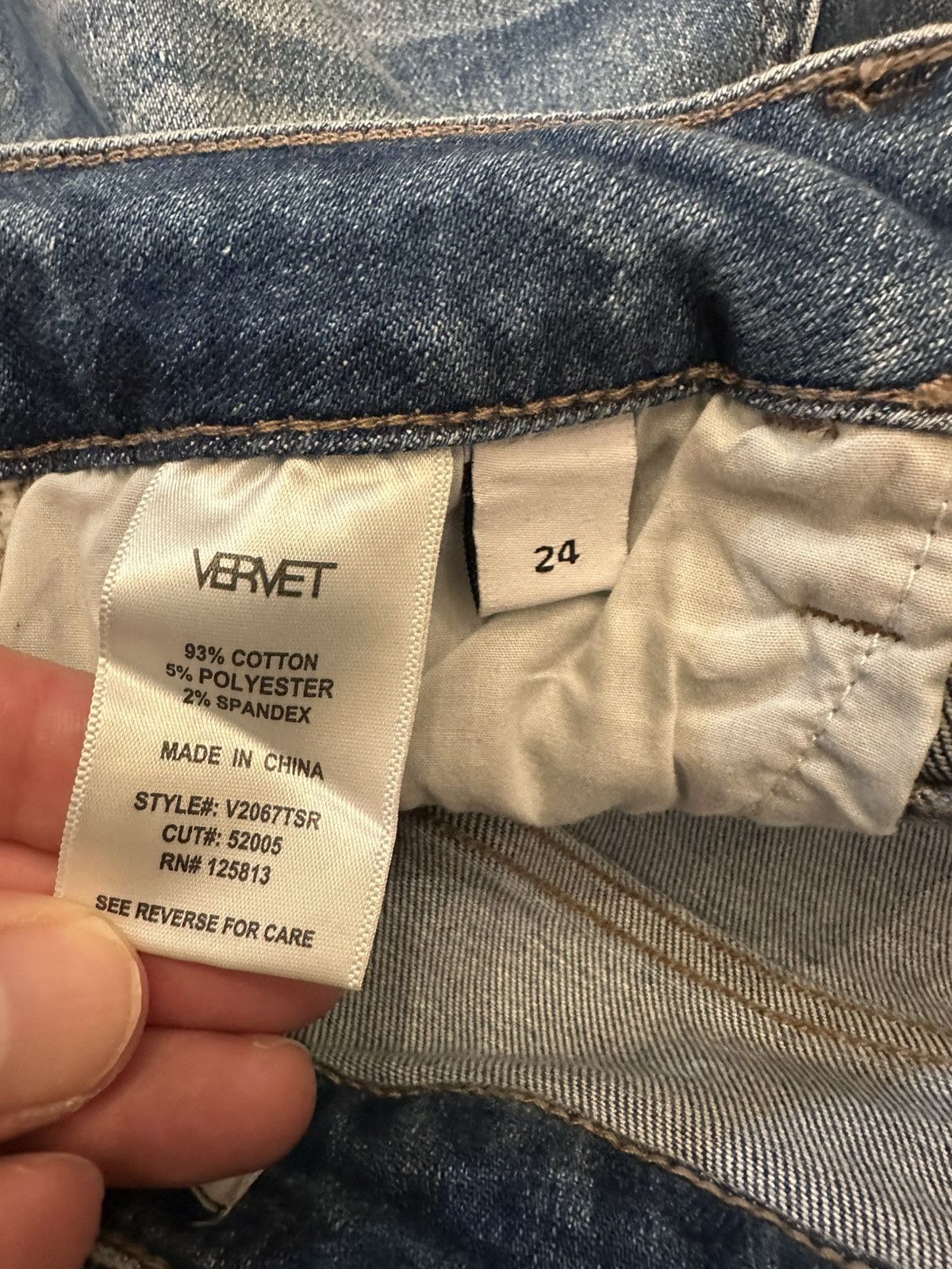 Other Vervet High Rise Straight Distressed Jeans Women’s Size 24 Size 24" / US 00 / IT 34 - 7 Thumbnail