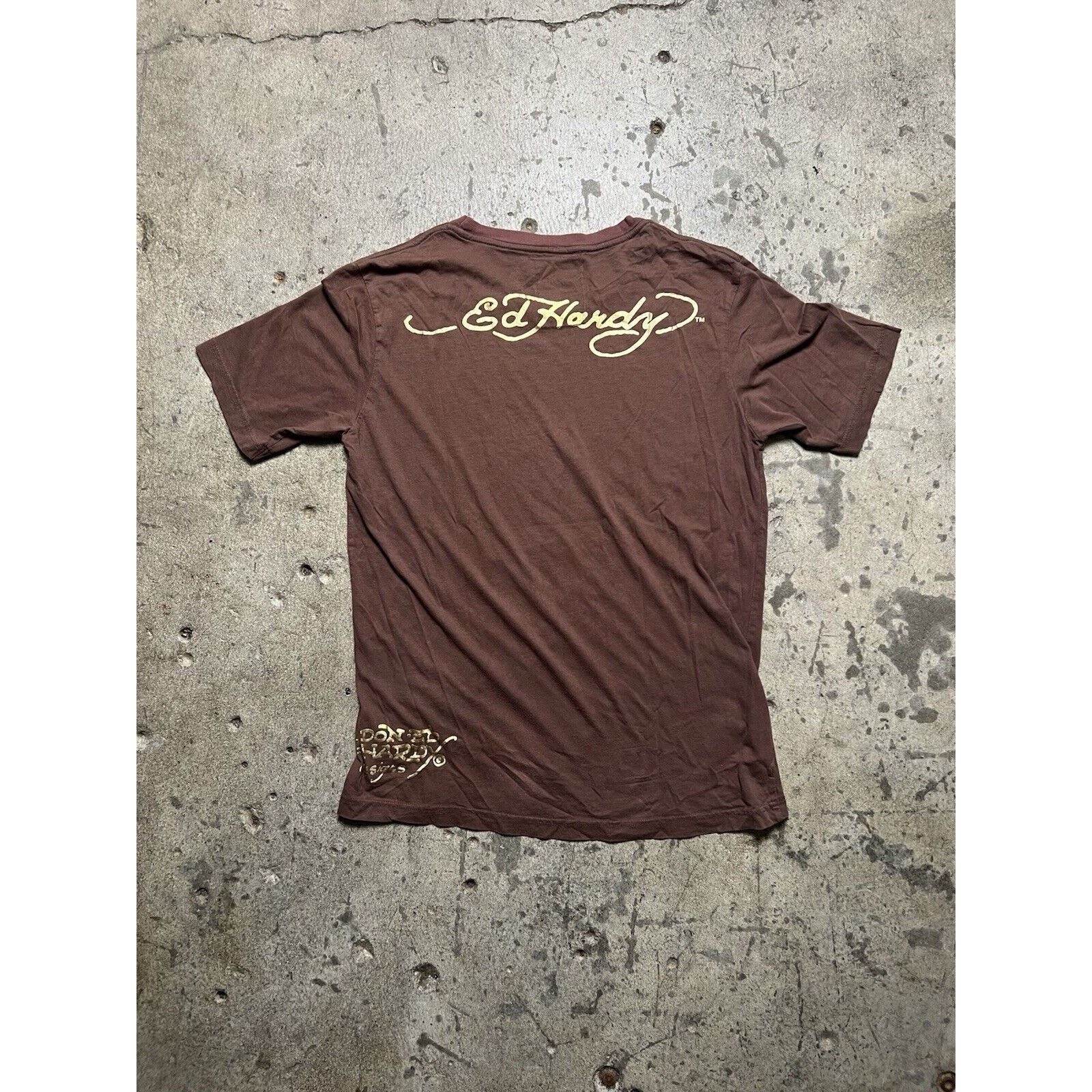 Ed Hardy Vtg Y2K Ed Hardy Christian Audigier T Shirt Sailor Jerry M Size US M / EU 48-50 / 2 - 5 Thumbnail