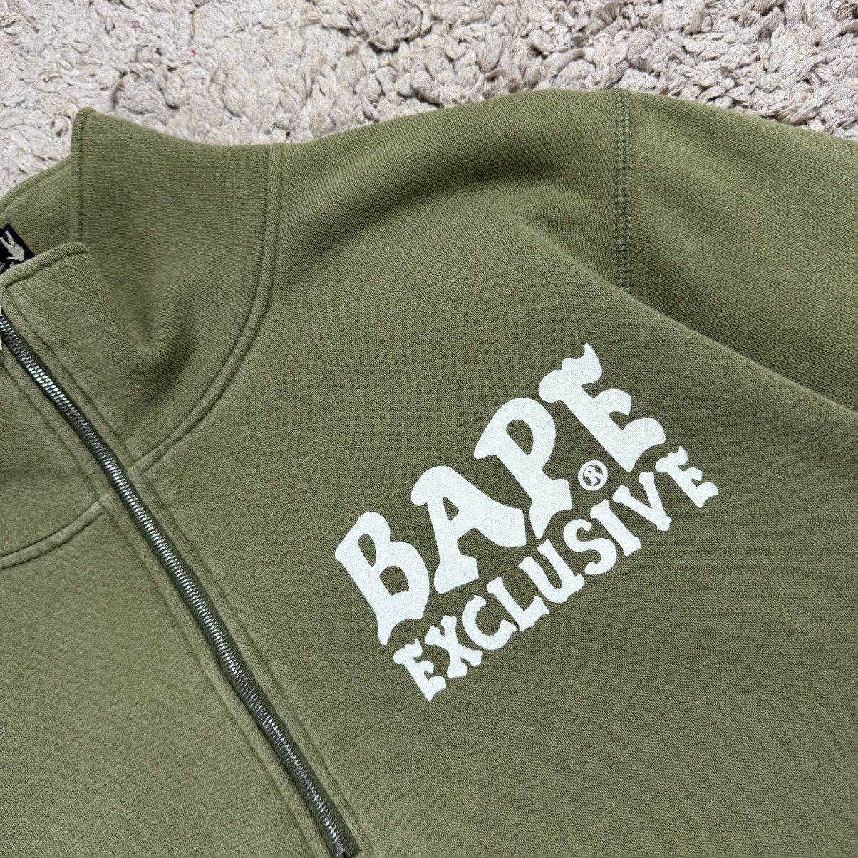 Bape Vintage Bape Exclusive Spellout Half Zipper Sweatshirt Size US S / EU 44-46 / 1 - 7 Thumbnail