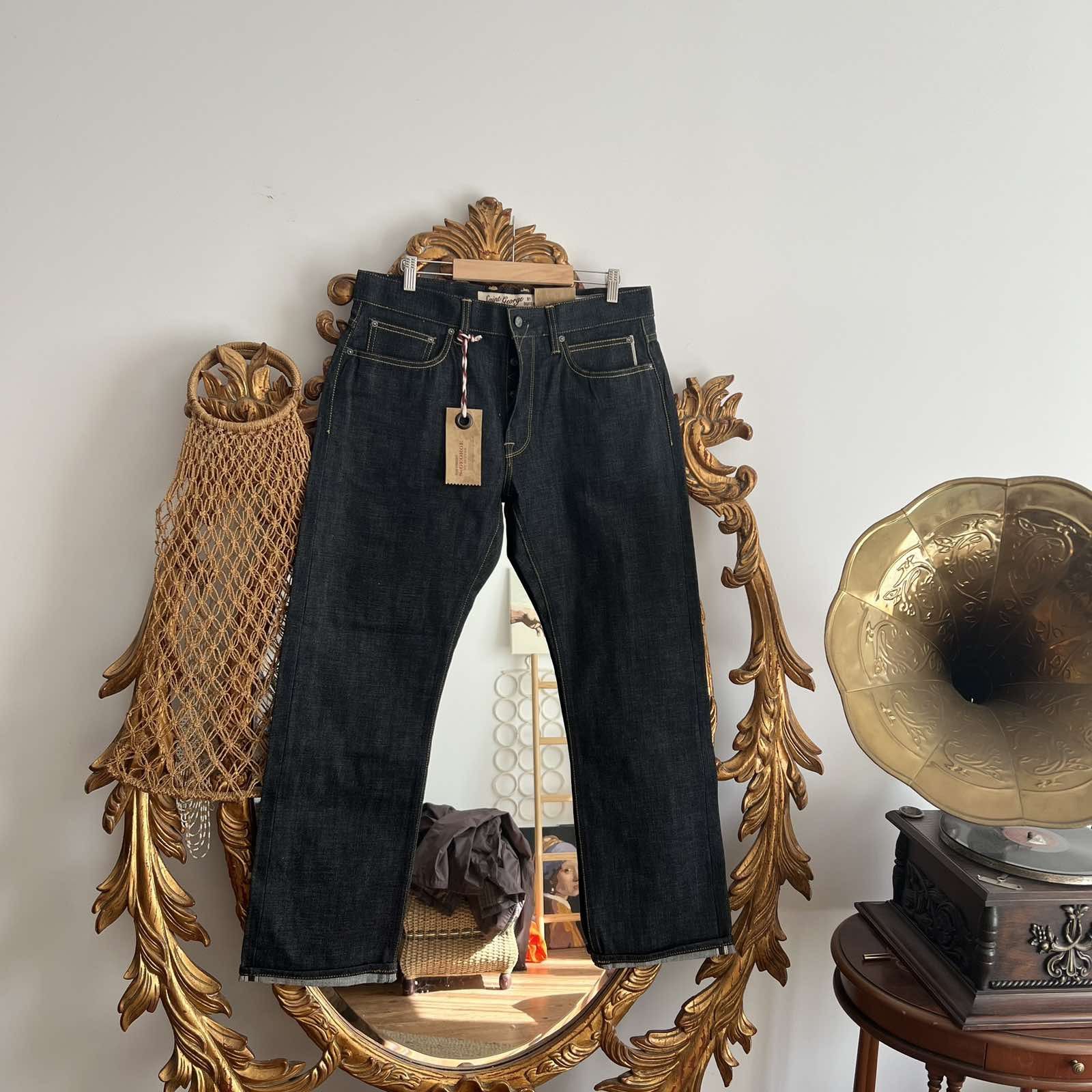 Japanese Brand × Vintage Vintage St George By Duffer Selvedge Jeans 34x30 Blue Denim Size US 34 / EU 50 - 1 Thumbnail