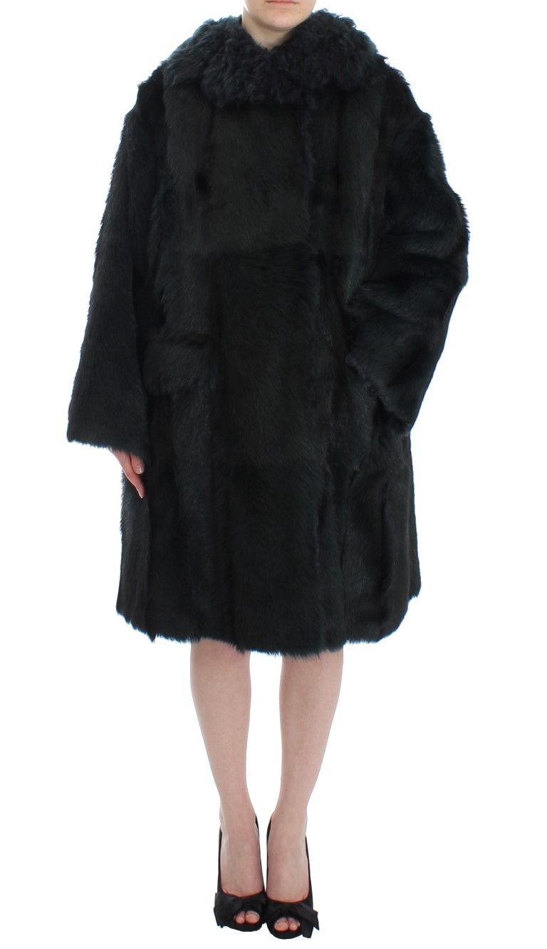 Dolce & Gabbana Exquisite Shearling Coat Women's Jacket Size S / US 4 / IT 40 - 1 Thumbnail