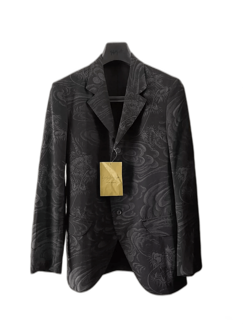 Yohji Yamamoto yohji yamamoto black patterned blazer 22aw Size US M / EU 48-50 / 2 - 1 Thumbnail