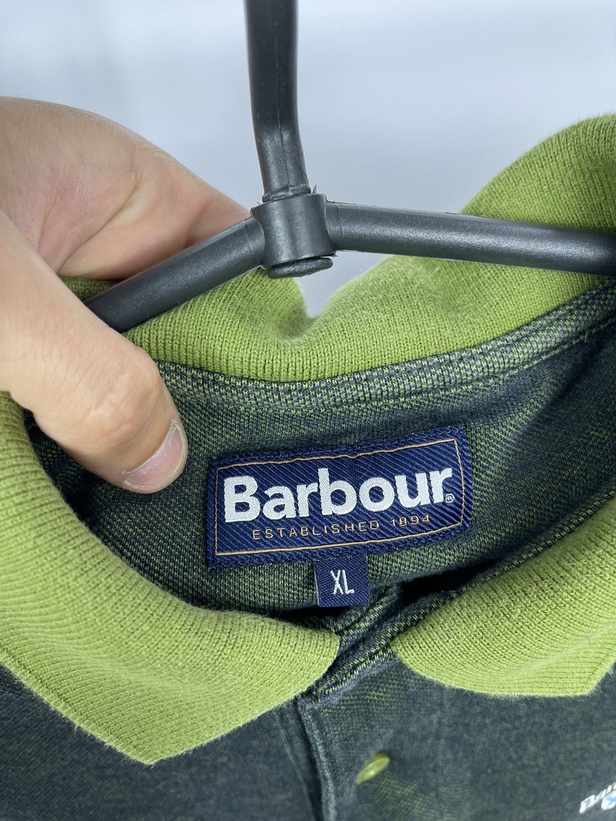 Barbour Vintage Polo T-Shirt Barbour Green Men’s Size XL Y2K Size US XL / EU 56 / 4 - 5 Thumbnail
