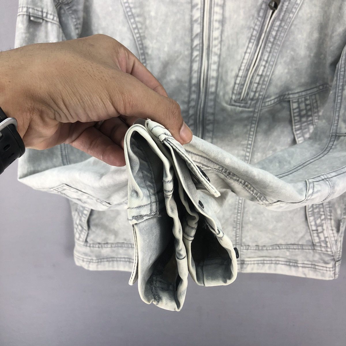 Japanese Brand Fieldcore X Nextworkerz X Cordura Acid Washed Biker Jacket Size US M / EU 48-50 / 2 - 12 Thumbnail