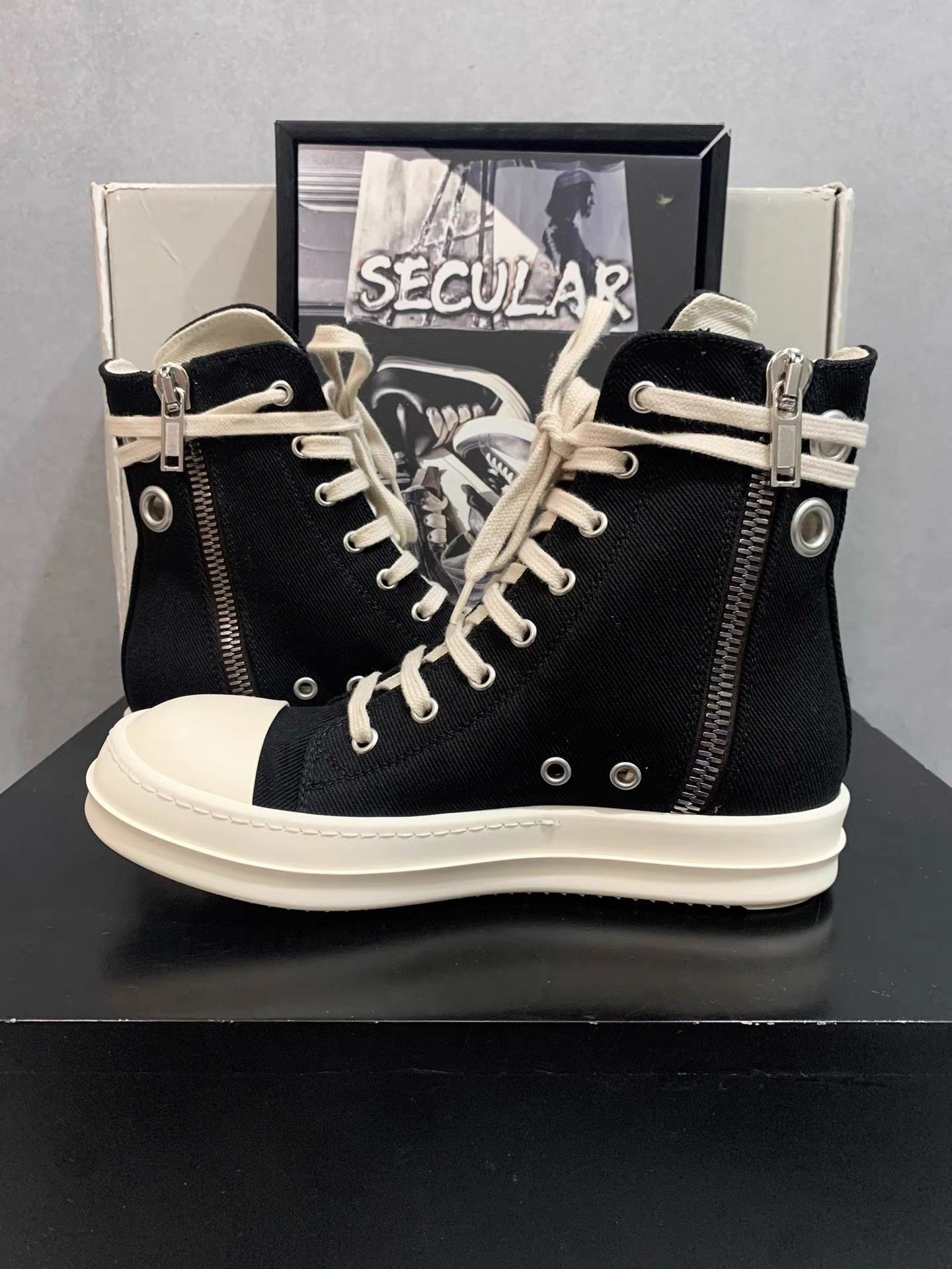 Rick Owens Rick Owens 23SS TURBODRK Chuck 70 Hi K34 Size US 6 / IT 36 - 6 Thumbnail
