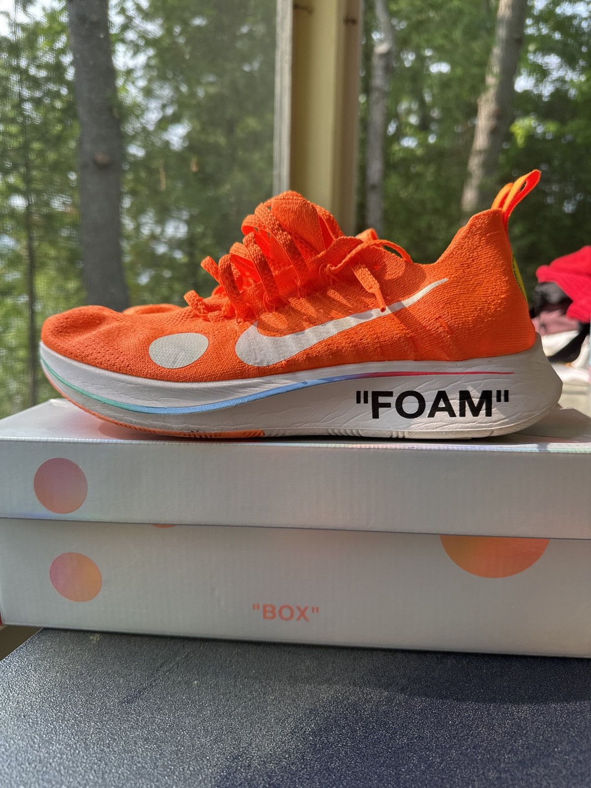Nike × Off-White Off-White Zoom Fly Mercurial Size US 9 / EU 42 - 1 Thumbnail
