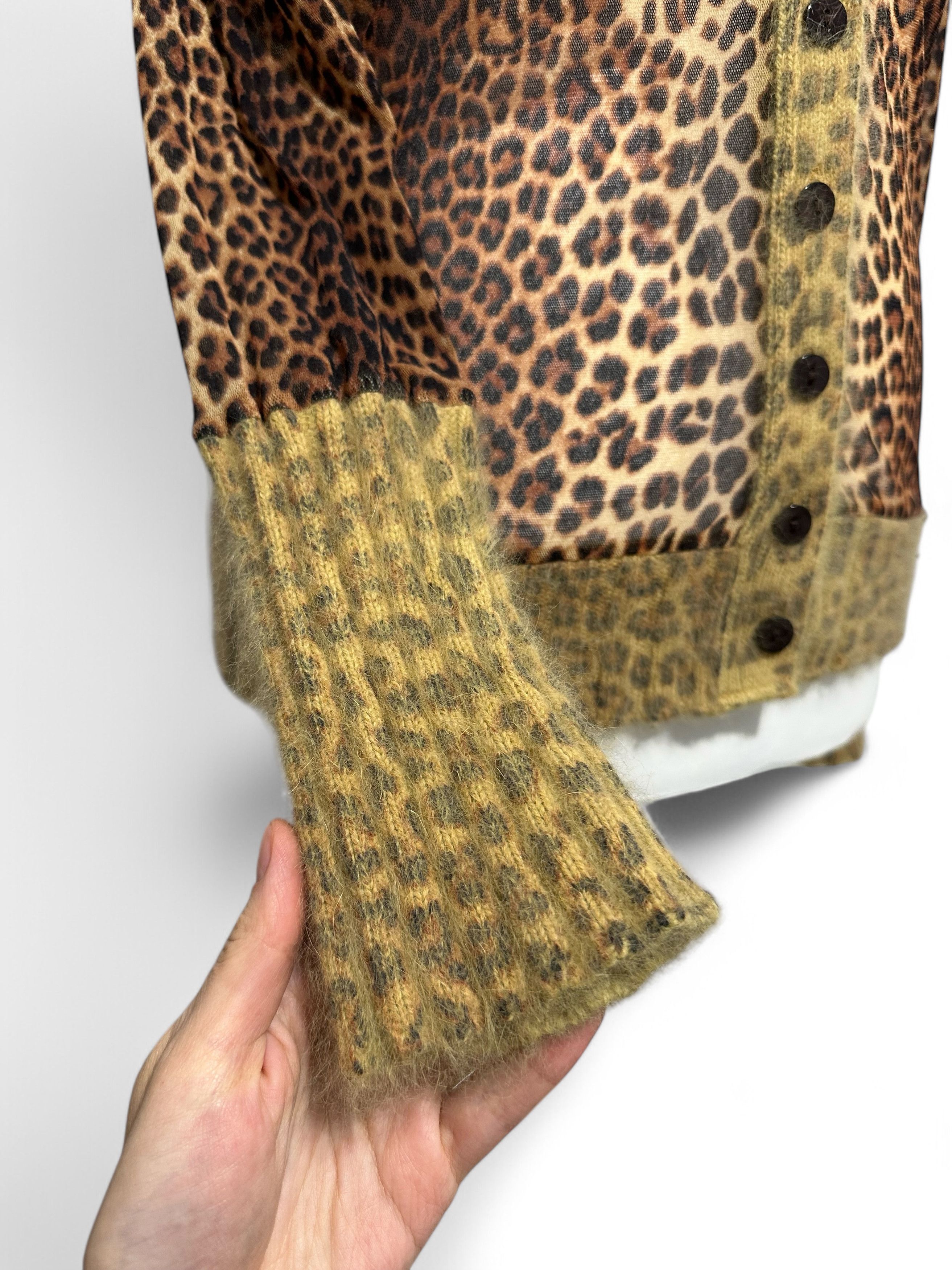 Jean Paul Gaultier Jean Paul Gaultier Cheetah Animal Print Sheer Mesh Cardigan Size M / US 6-8 / IT 42-44 - 7 Thumbnail