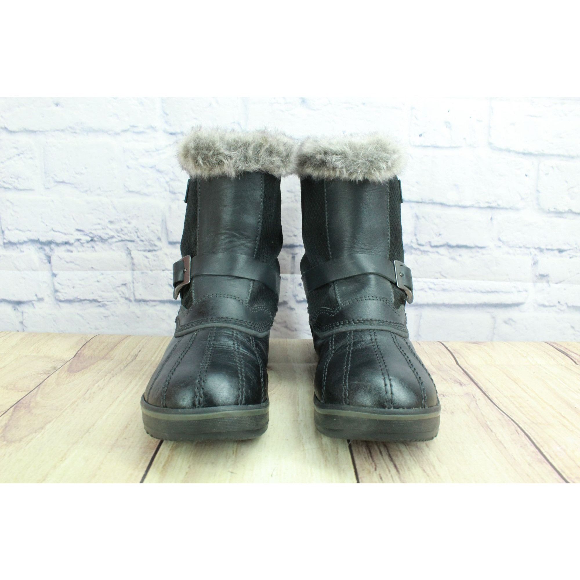 L.L. Bean LL Bean Rangley Black Waterproof Insulated Snow Boots Size US 7 / IT 37 - 4 Thumbnail