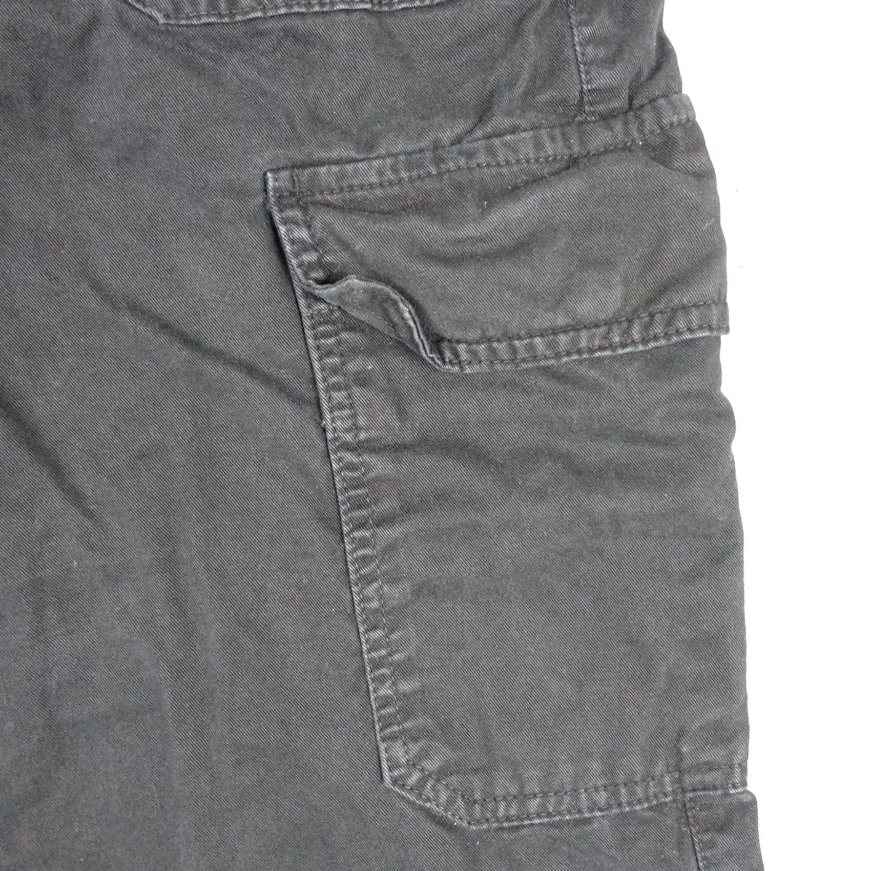 Zara Zara Pants Womens 6 Black Cargo Pockets Straight Leg Cotton Utility Casual Pants Size 28" / US 6 / IT 42 - 3 Thumbnail