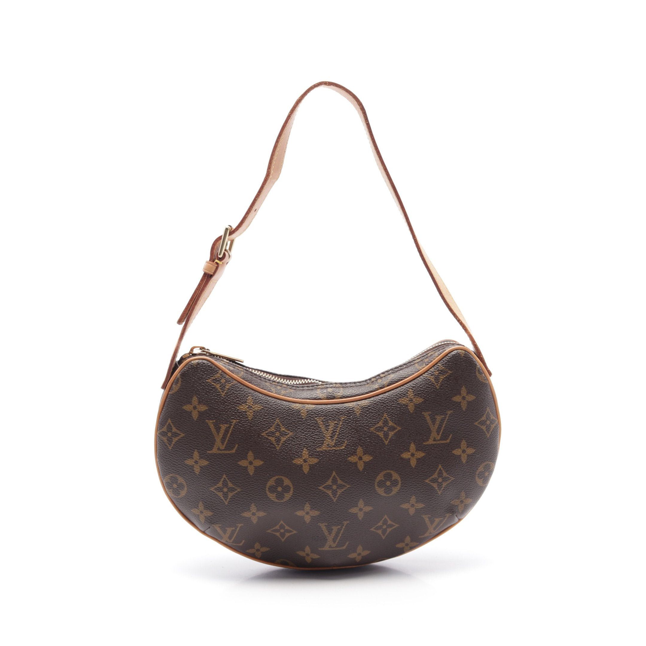 Louis Vuitton Louis Vuitton Pochette Croissant Monogram Shoulder Bag Leather Brown Size ONE SIZE - 1 Thumbnail