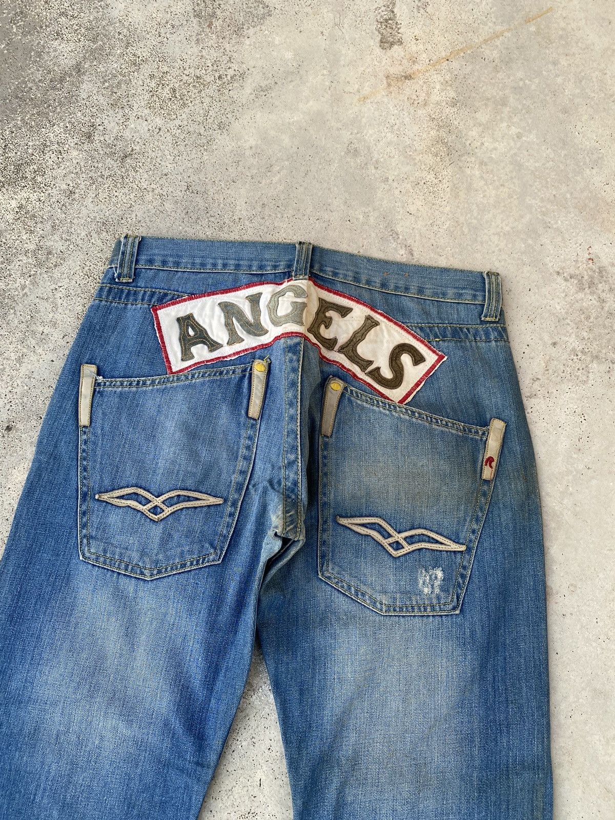 Replay 2000s Replay “ ANGELS” Embroidered Patches y2k Denim Size US 34 / EU 50 - 2 Thumbnail